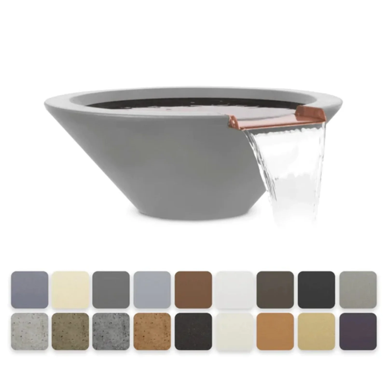 The Outdoor Plus 48" Cazo GFRC Water Bowl - Image 8