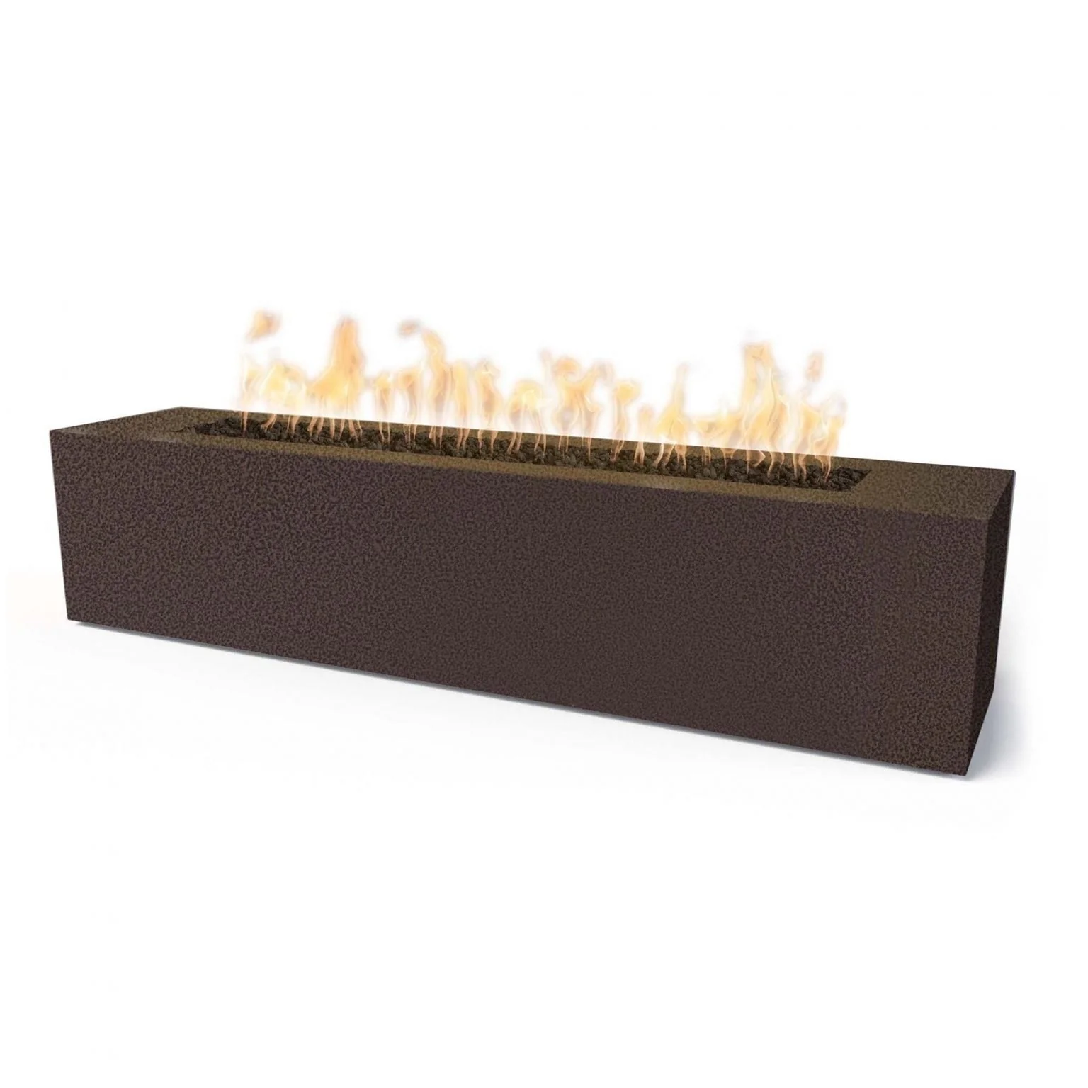 The Outdoor Plus Carmen 72" x 16" x 16" Fire Pit | GFRC Concrete - Image 4