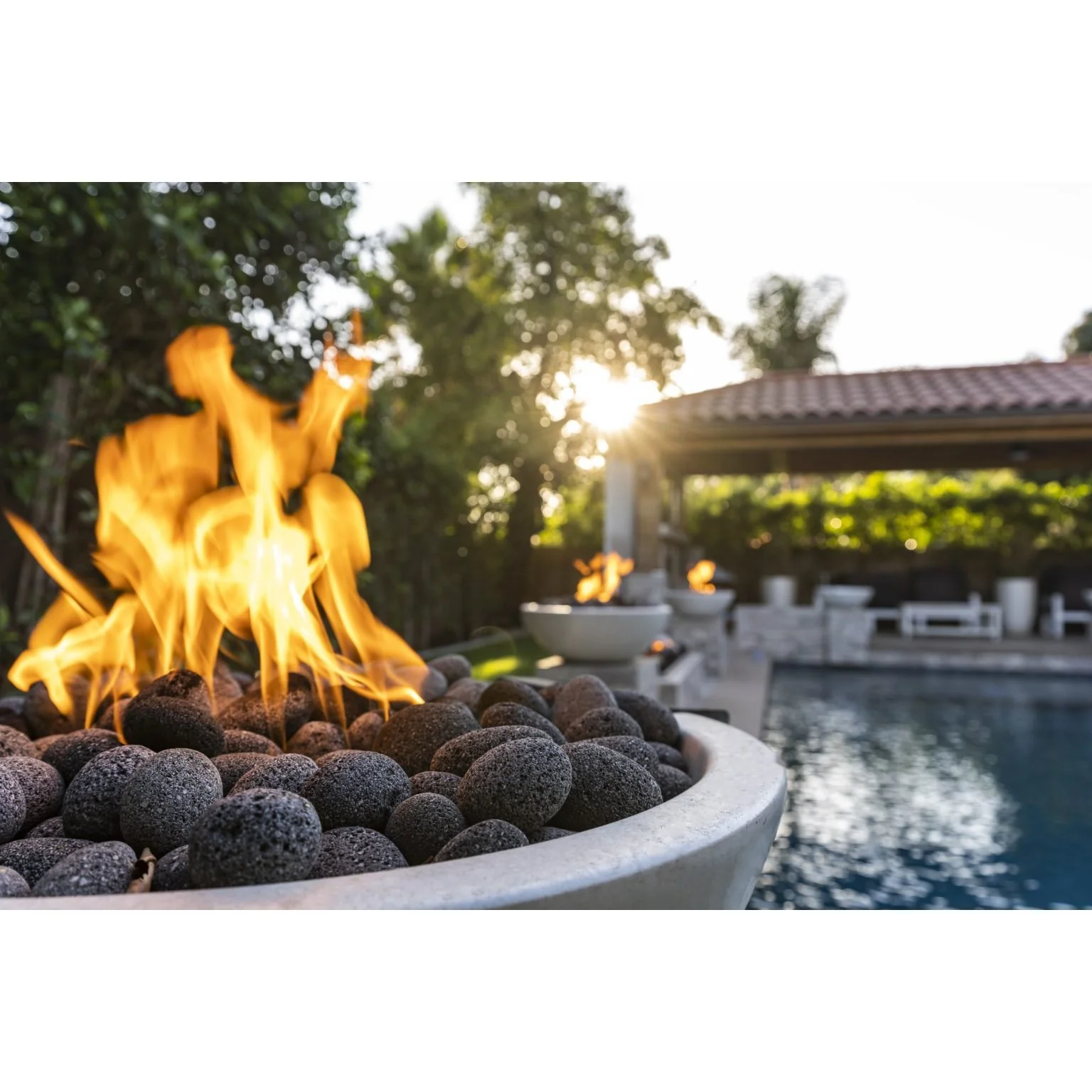 The Outdoor Plus Luna Fire Pit | GFRC Concrete - Image 5