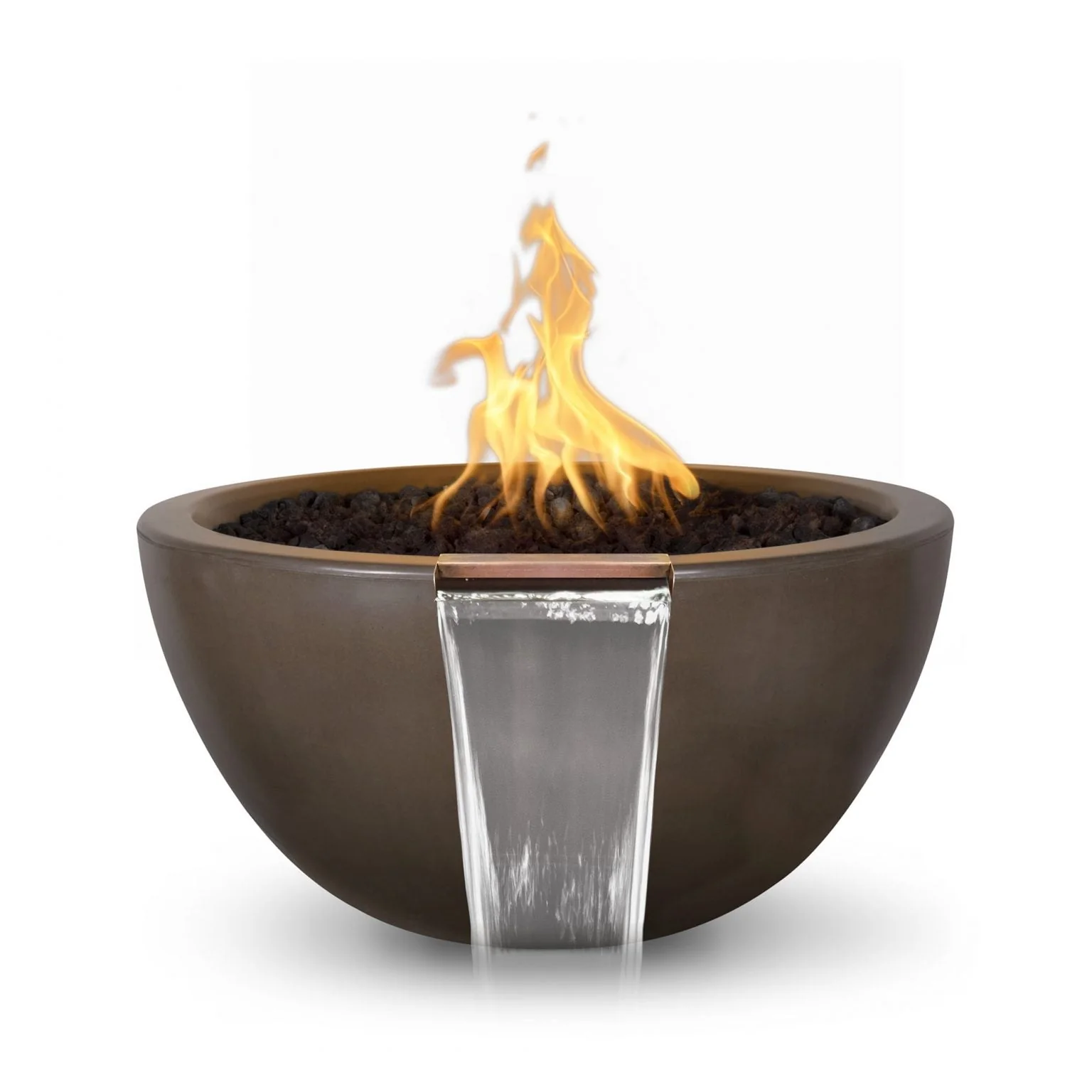 The Outdoor Plus Luna Fire & Water Bowl | GFRC Concrete - Image 6