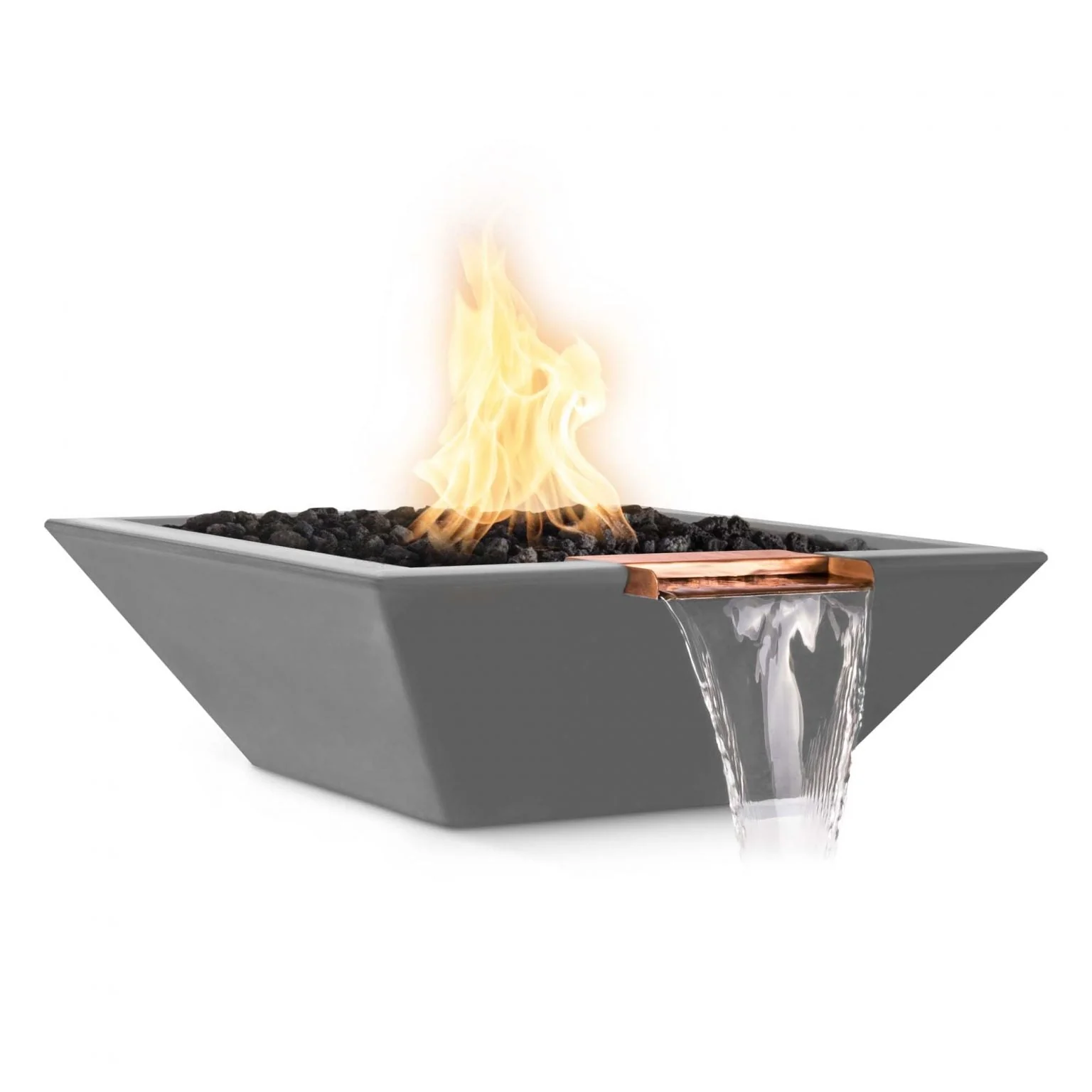 The Outdoor Plus Maya Fire & Water Bowl | GFRC Concrete - Image 4