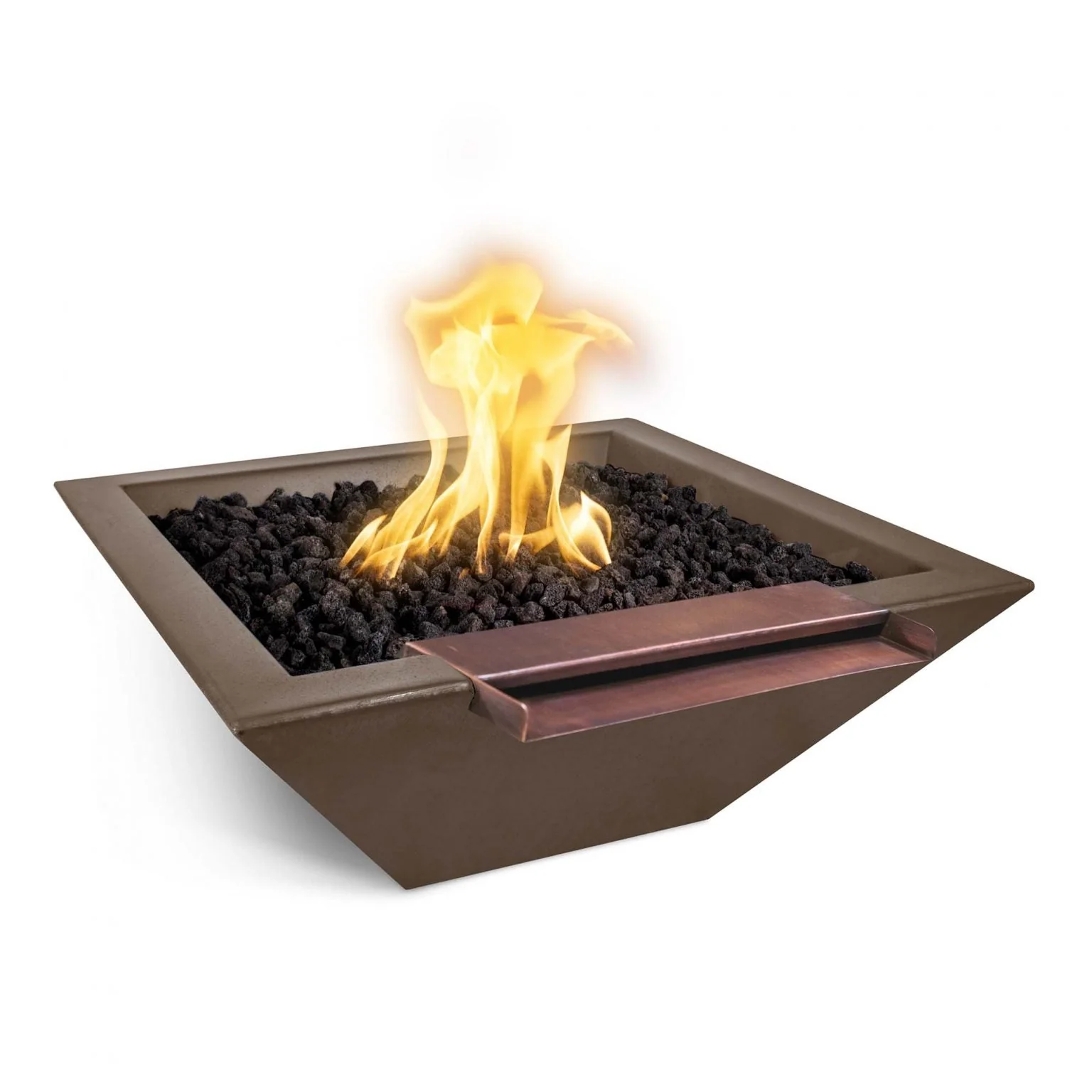 The Outdoor Plus Maya Fire & Water Bowl Wide Spill | GFRC Concrete - Image 6