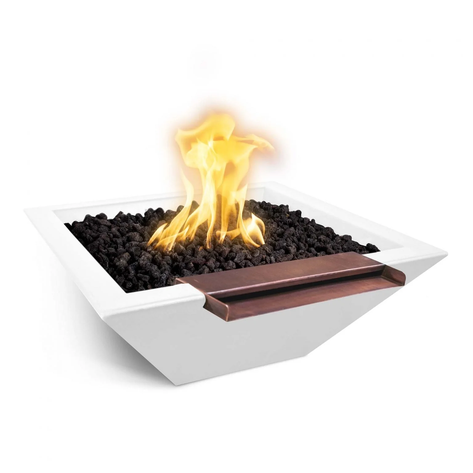 The Outdoor Plus Maya Fire & Water Bowl Wide Spill | GFRC Concrete - Image 8
