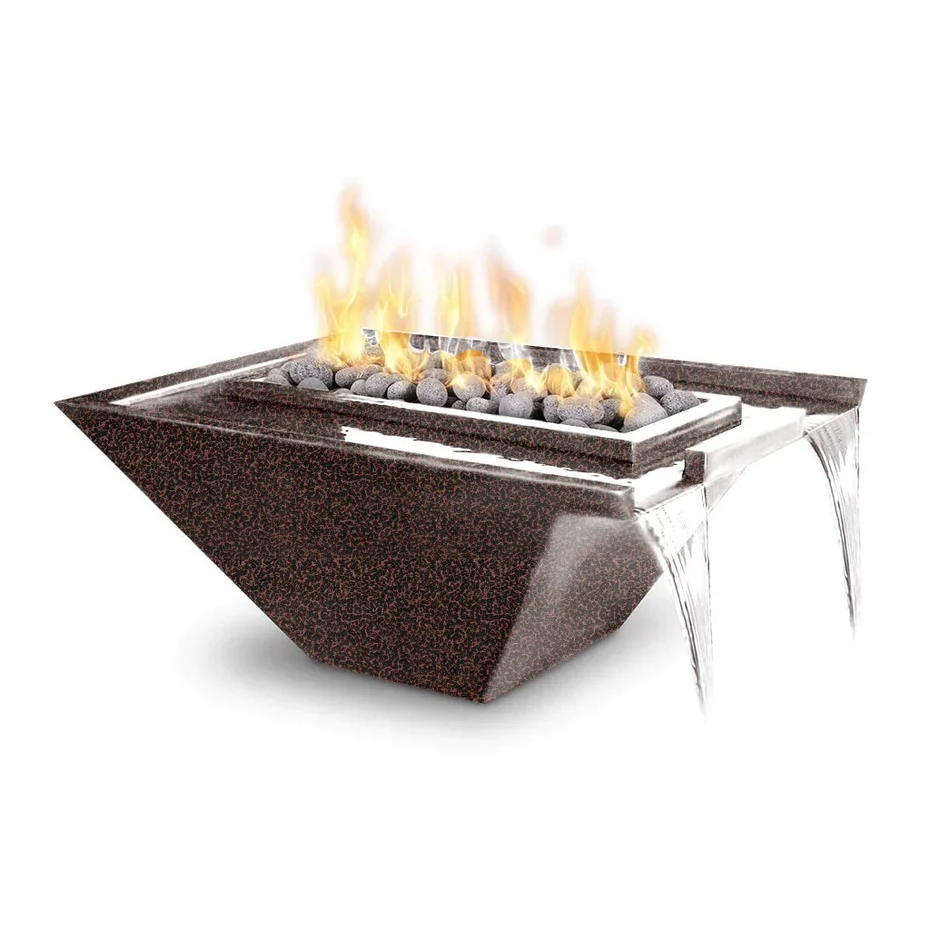 The Outdoor Plus Nile 36" Rectangular Fire & Water Bowl | Powder Coated Metal - Image 2