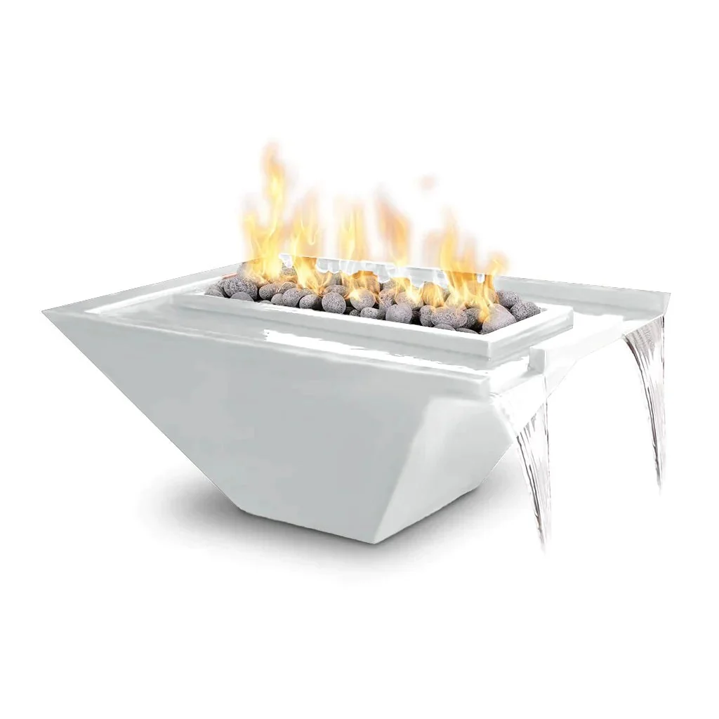 The Outdoor Plus Nile 36" Rectangular Fire & Water Bowl | Powder Coated Metal - Image 7