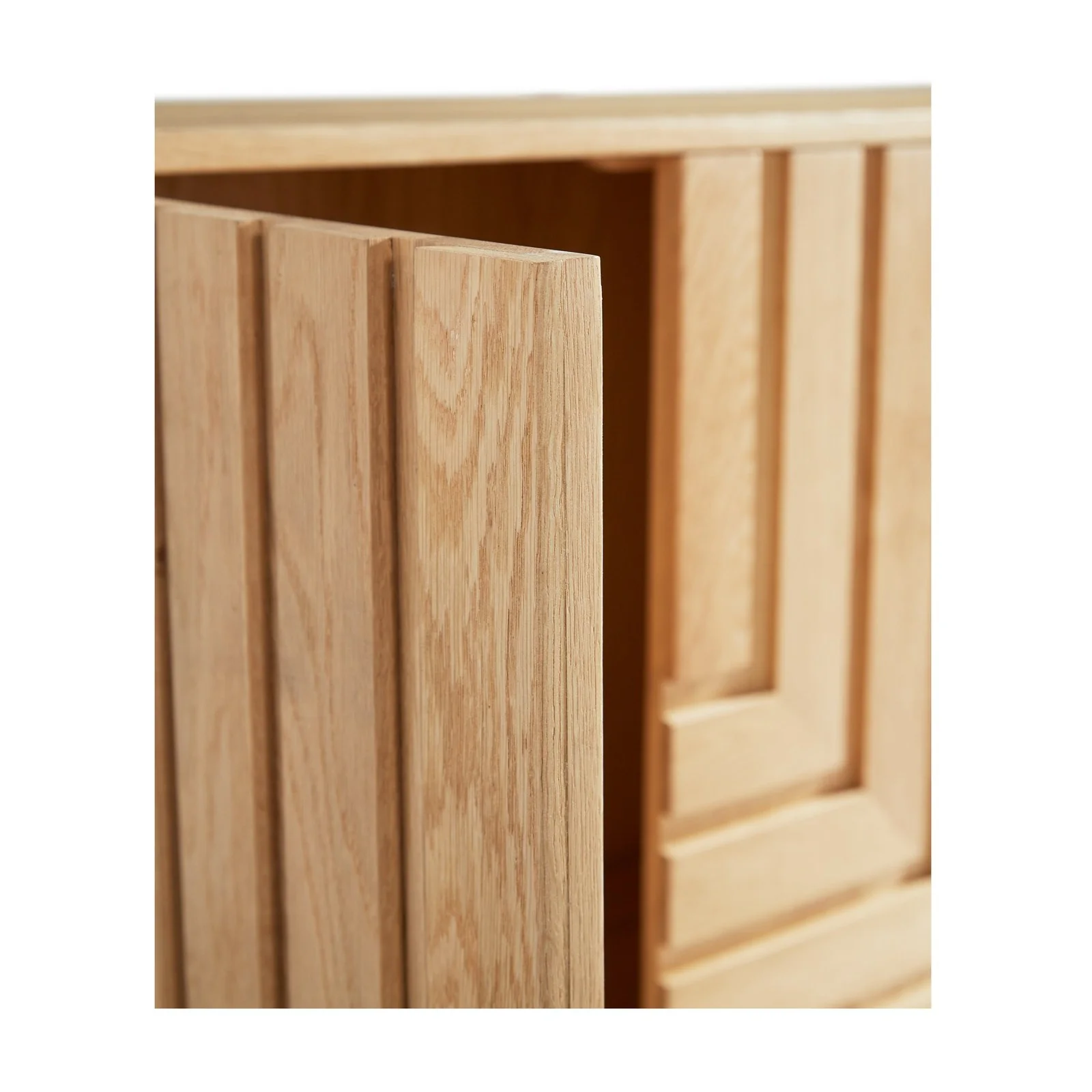 Union Home Array Oak Wood Sideboard In Natural Oil Finish LVR00619 - Image 9