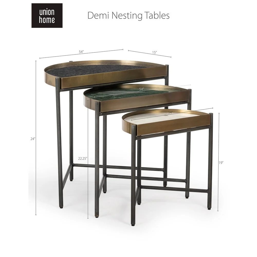 Union Home Demi Nesting Set of 3 LVR00128 - Image 5
