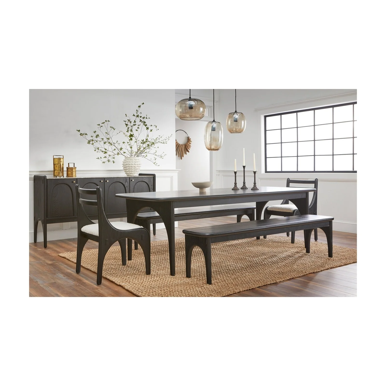 Union Home Luna Dining Table- Charcoal DIN00280 - Image 7