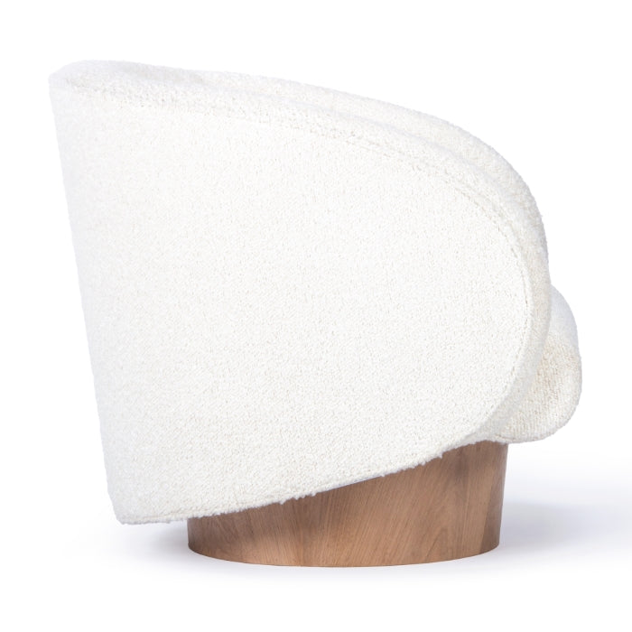 Union Home Rotunda Chair - White Boucle LVR00748 - Image 3