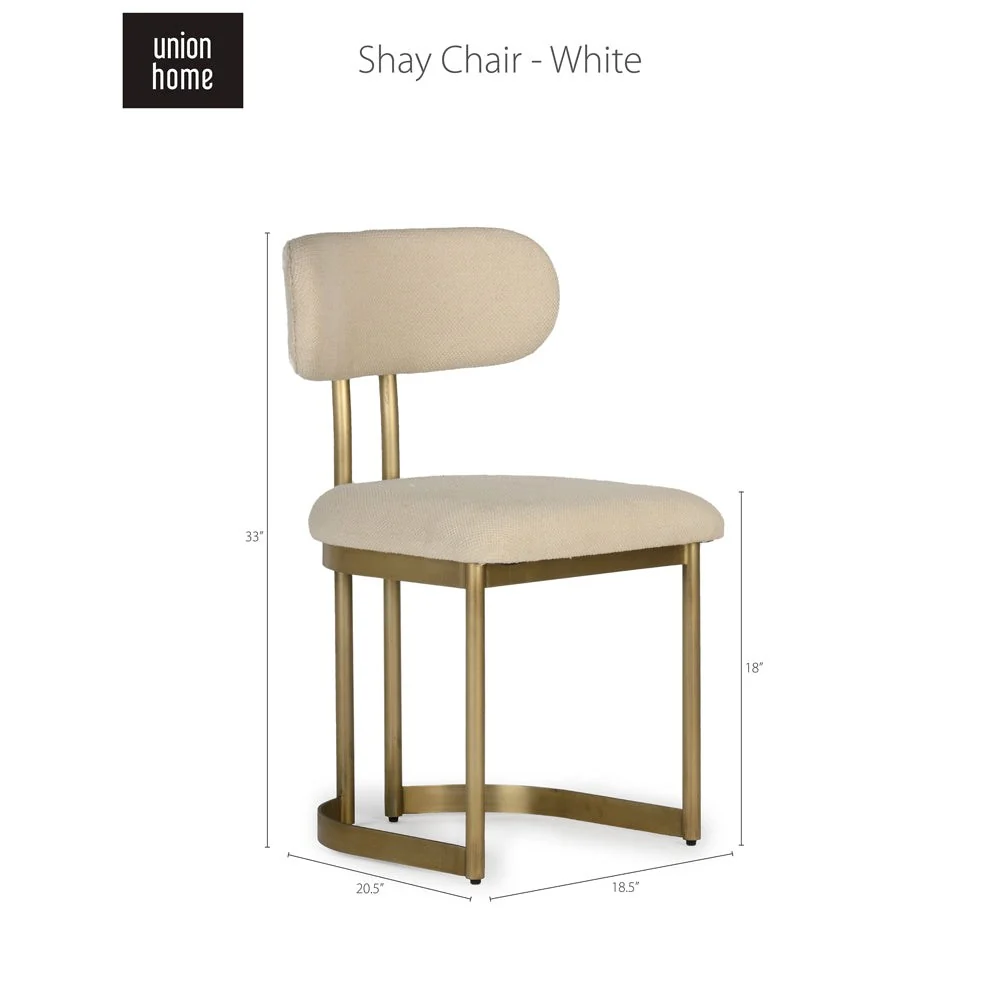 Union Home Shay Chair - White DIN00070 - Image 11
