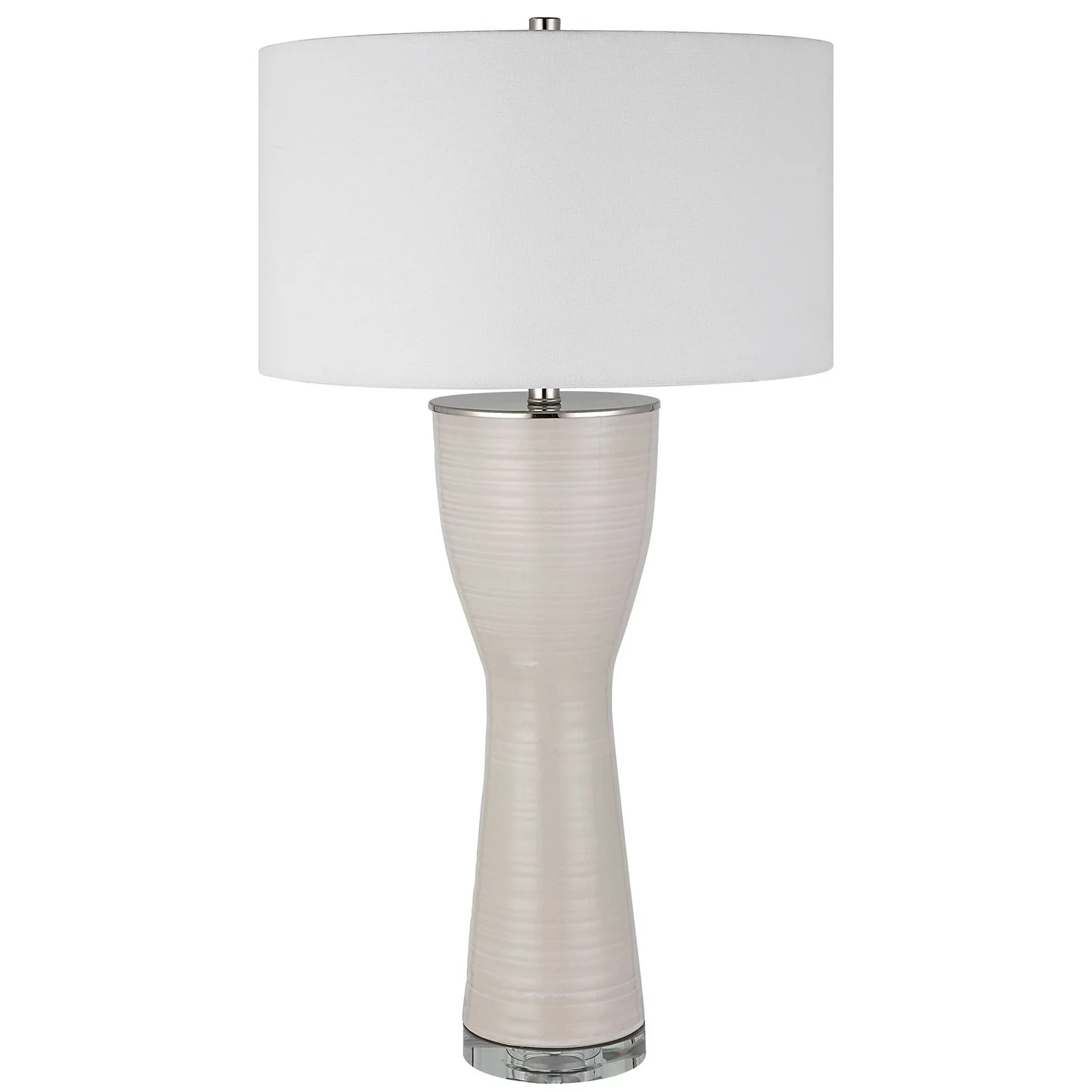Uttermost Amphora Off-White Glaze Table Lamp 30001-1 - Image 4