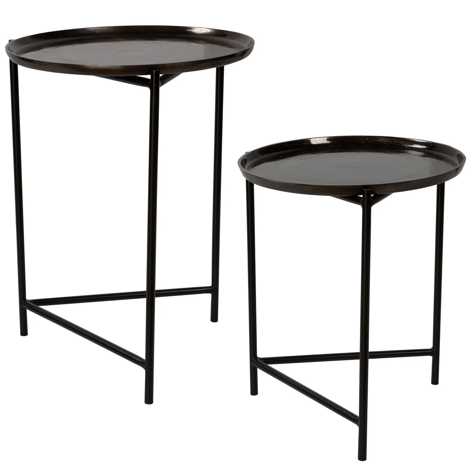 Uttermost Burnett Dark Nickel Nesting Tables, S/2 25151 - Image 3