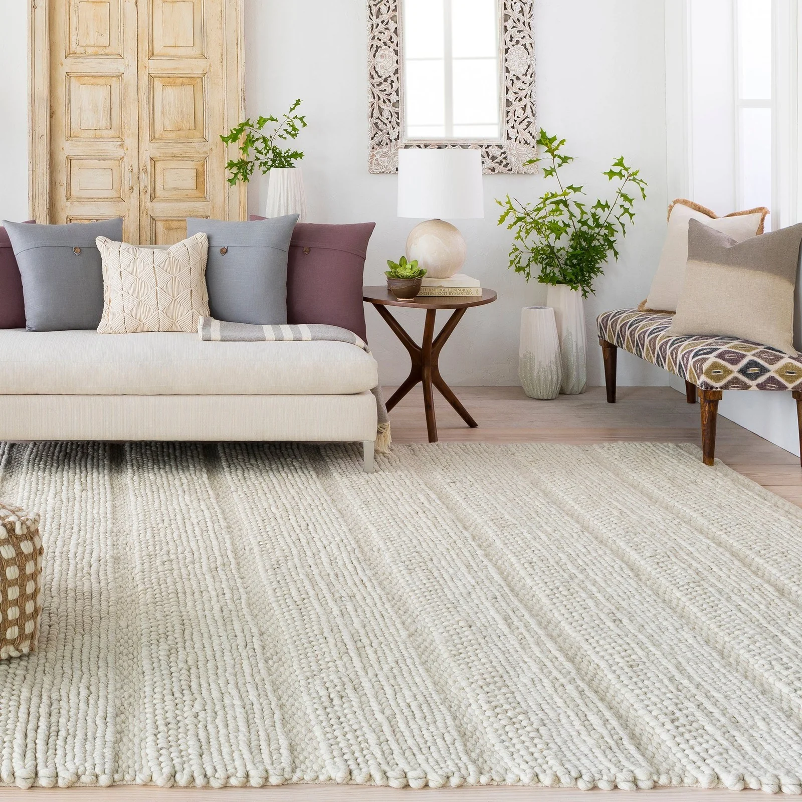 Uttermost Clifton Ivory Hand Woven 8 X 10 Rug 71162-8 - Image 2