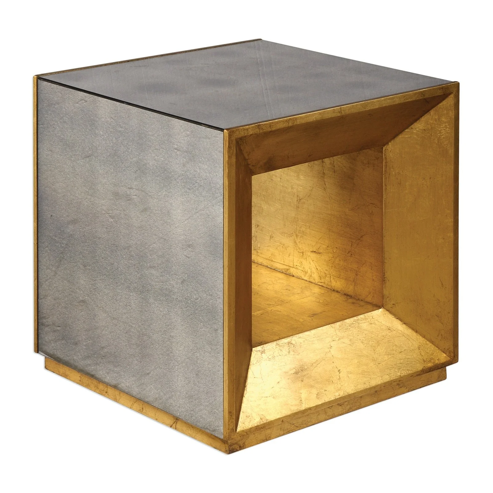 Uttermost Flair Gold Cube Table 24763 - Image 3