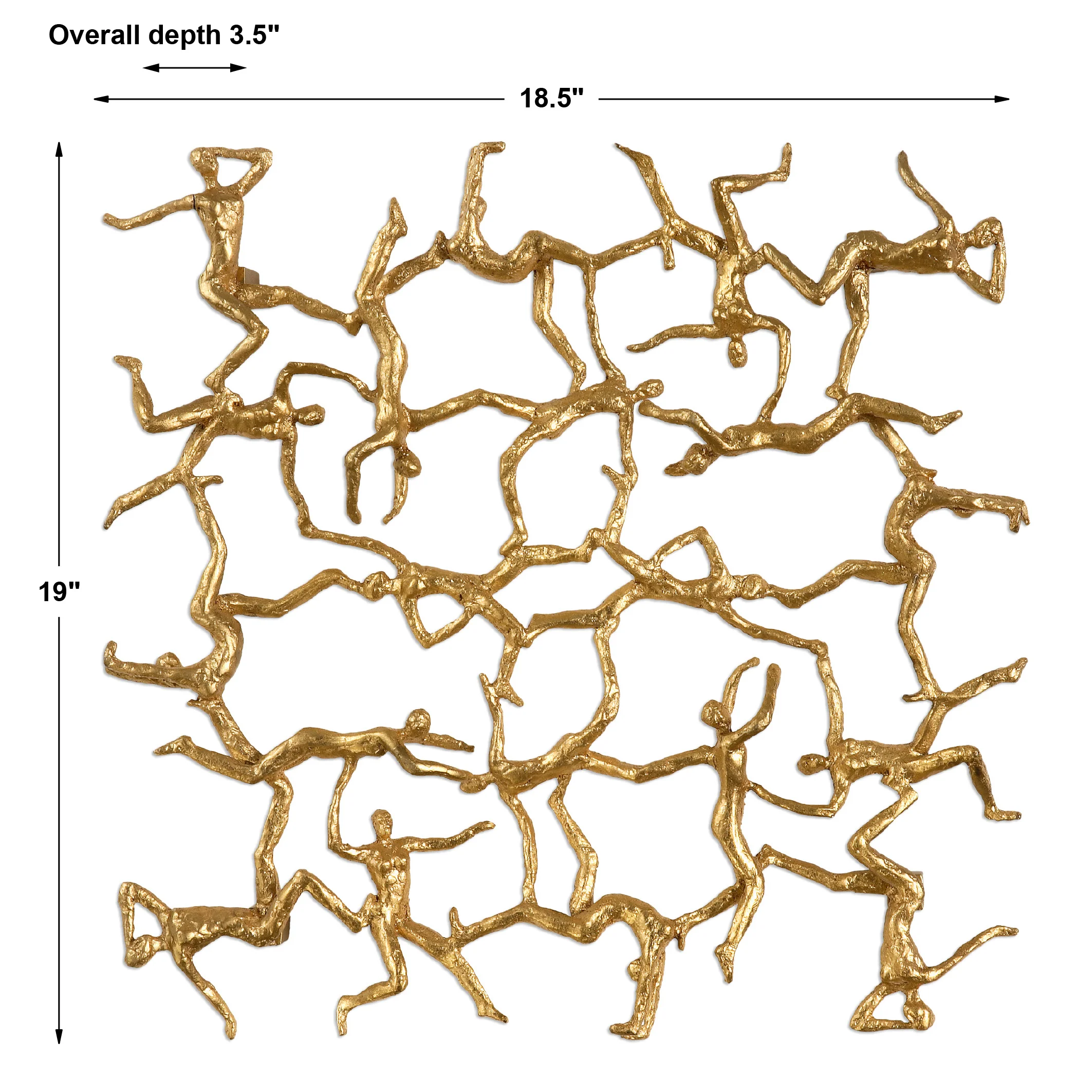 Uttermost Golden Gymnasts Wall Art 04037 - Image 4