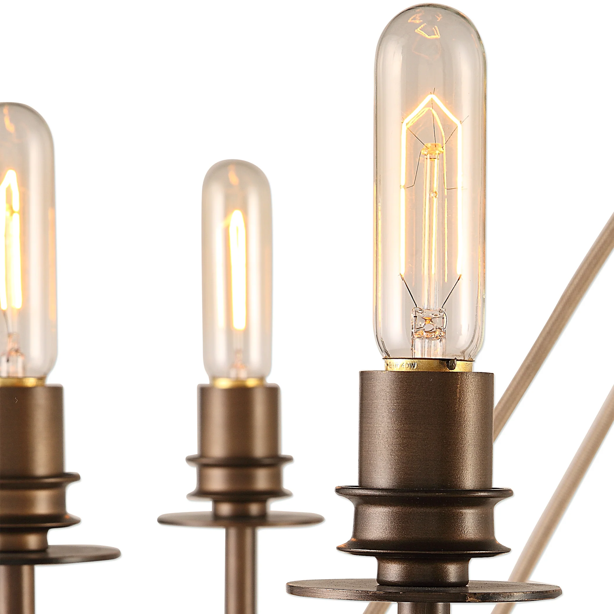 Uttermost Lyndhurst Industrial 9 Light Chandelier 21321 - Image 3