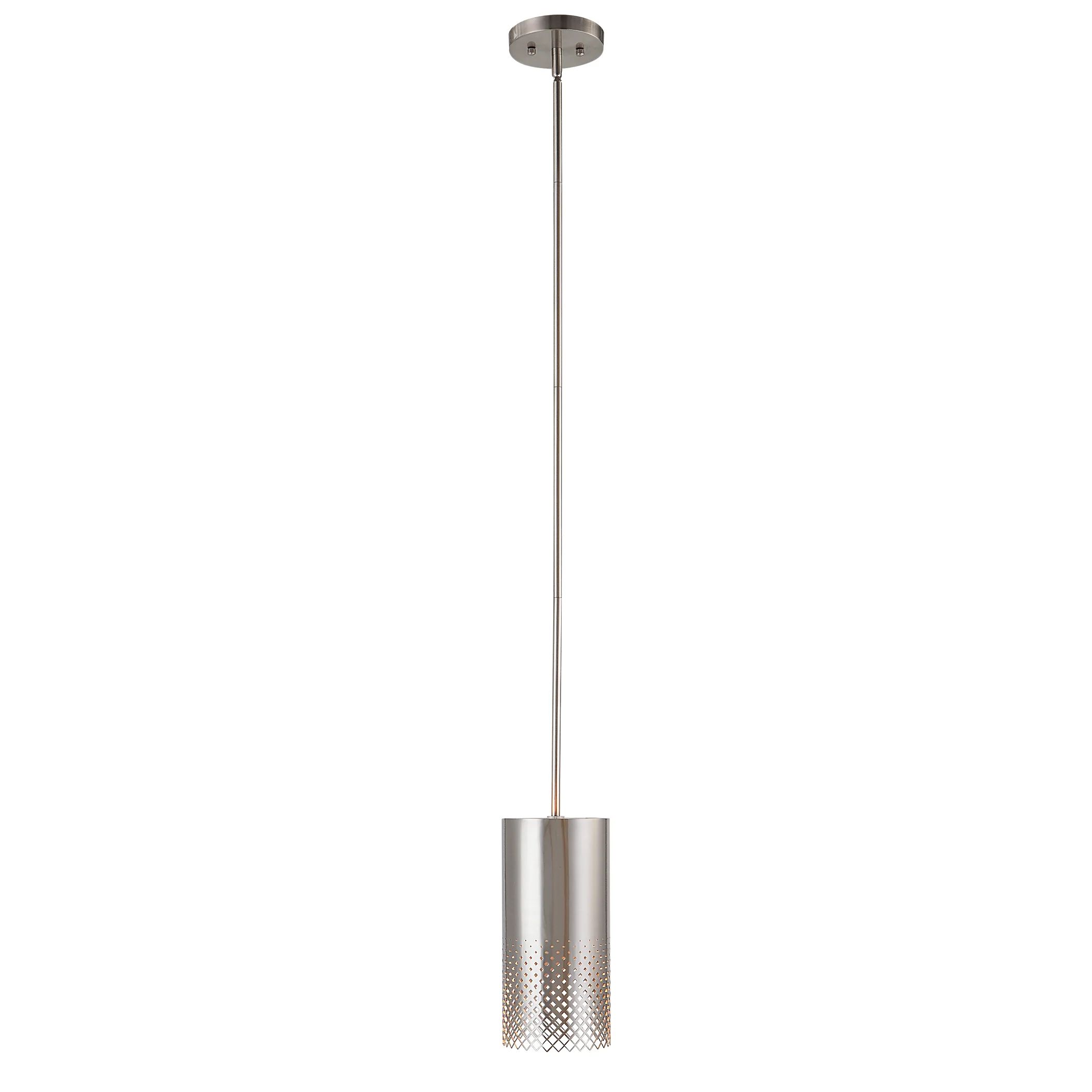Uttermost Manheim 1 Light Nickel Cylinder Pendant 21568 - Image 5