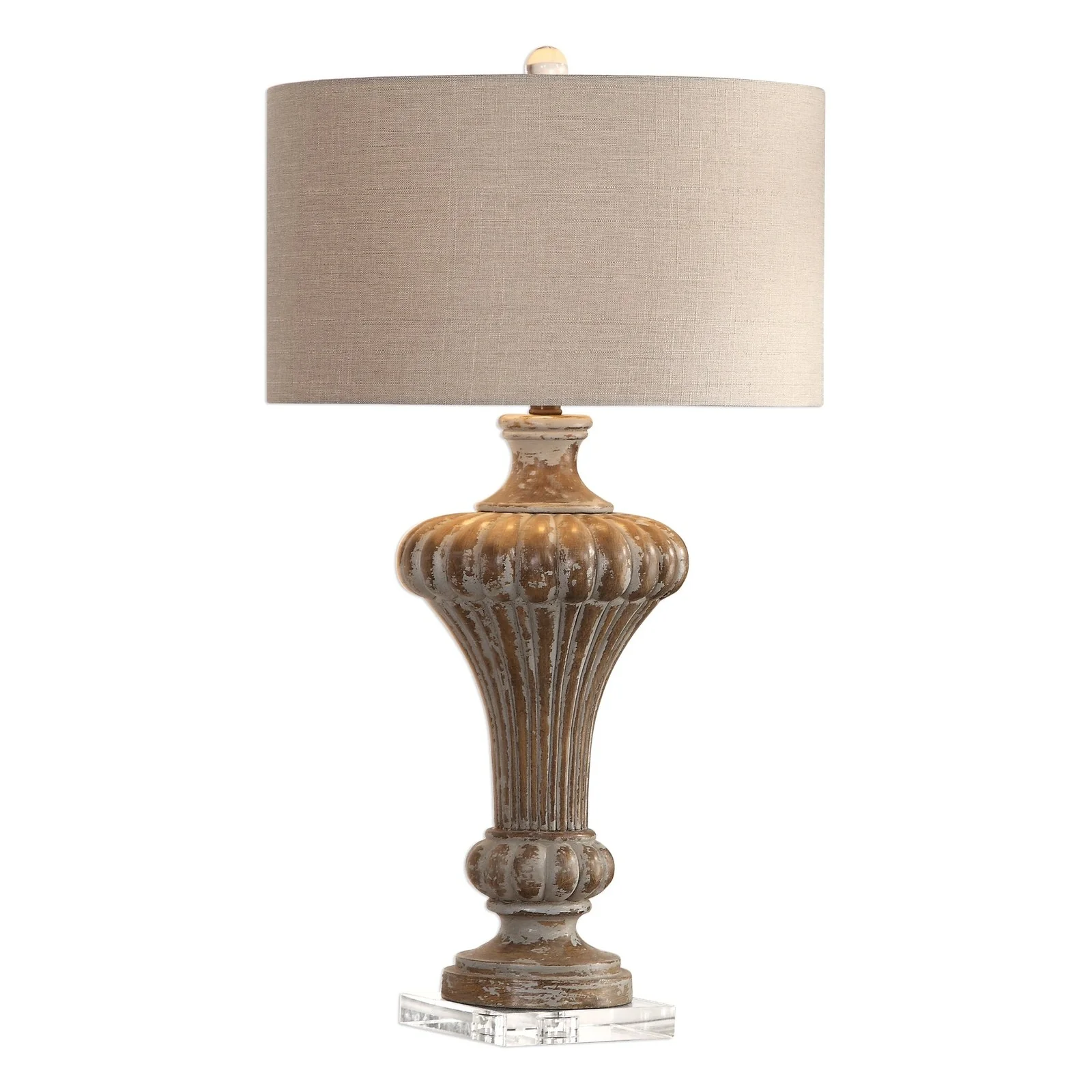Uttermost Treneece Aged Pecan Lamp 27863 - Image 3