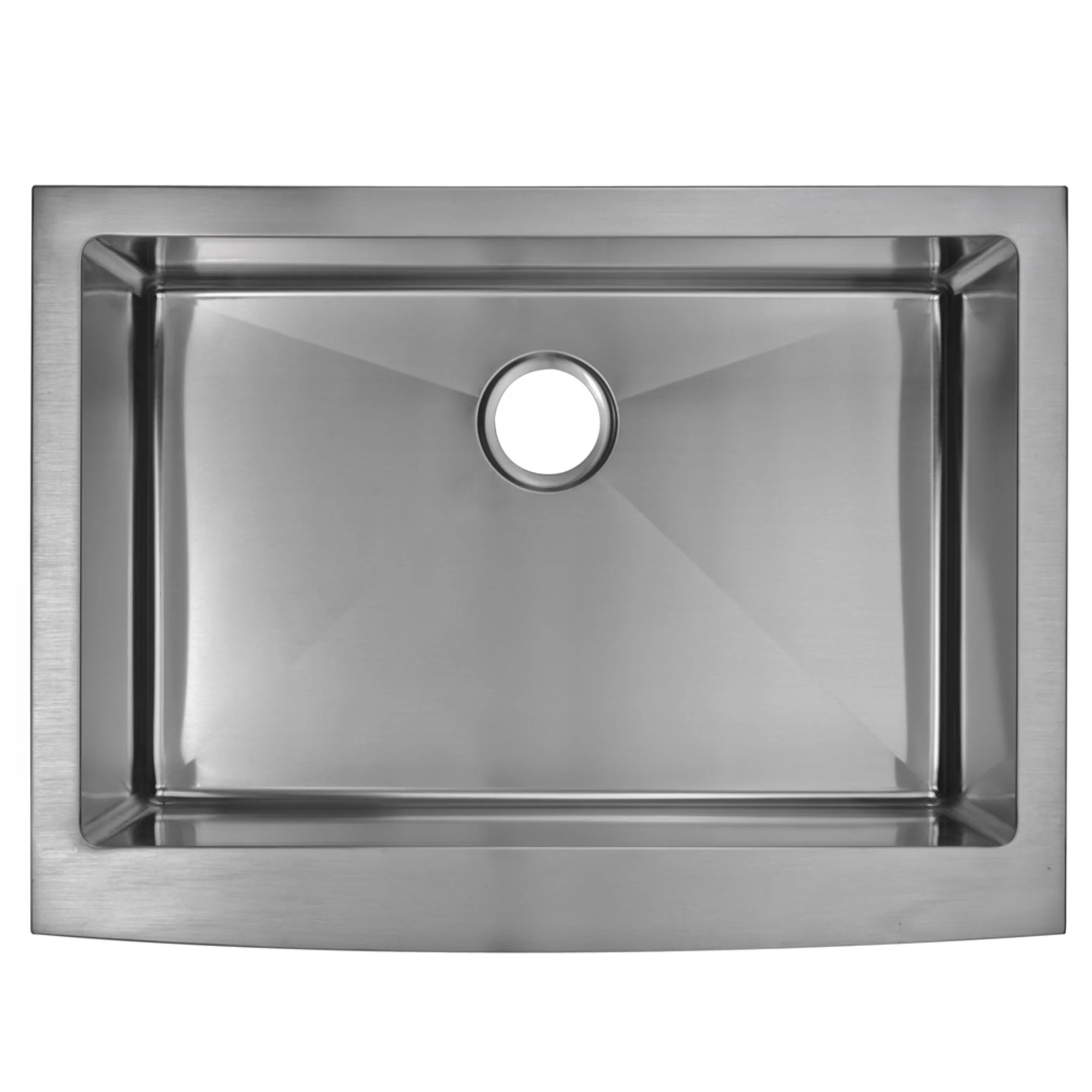 Water Creation 30 x 22 Single Bowl Stainless Steel Hand Made Apron Front Kitchen Sink - Image 3