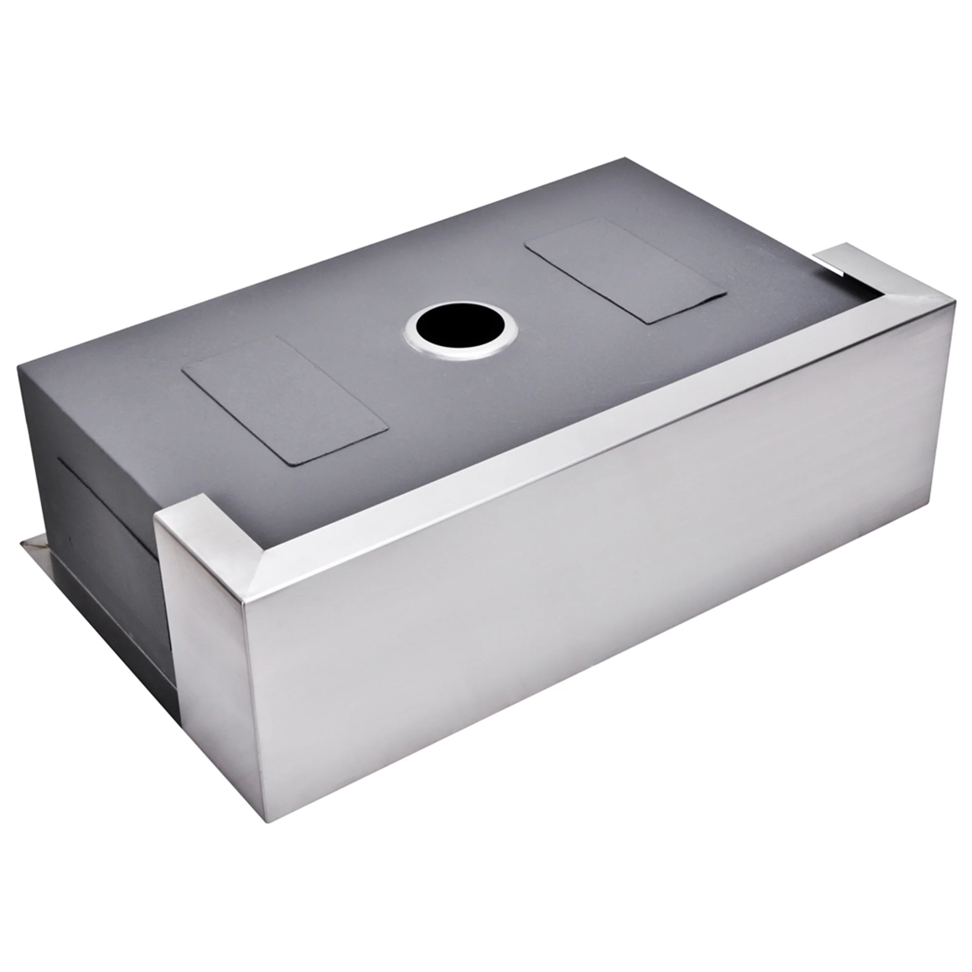 Water Creation 33 x 21 Zero Radius Single Bowl Stainless Steel Hand Made Apron Front Kitchen Sink - Image 4
