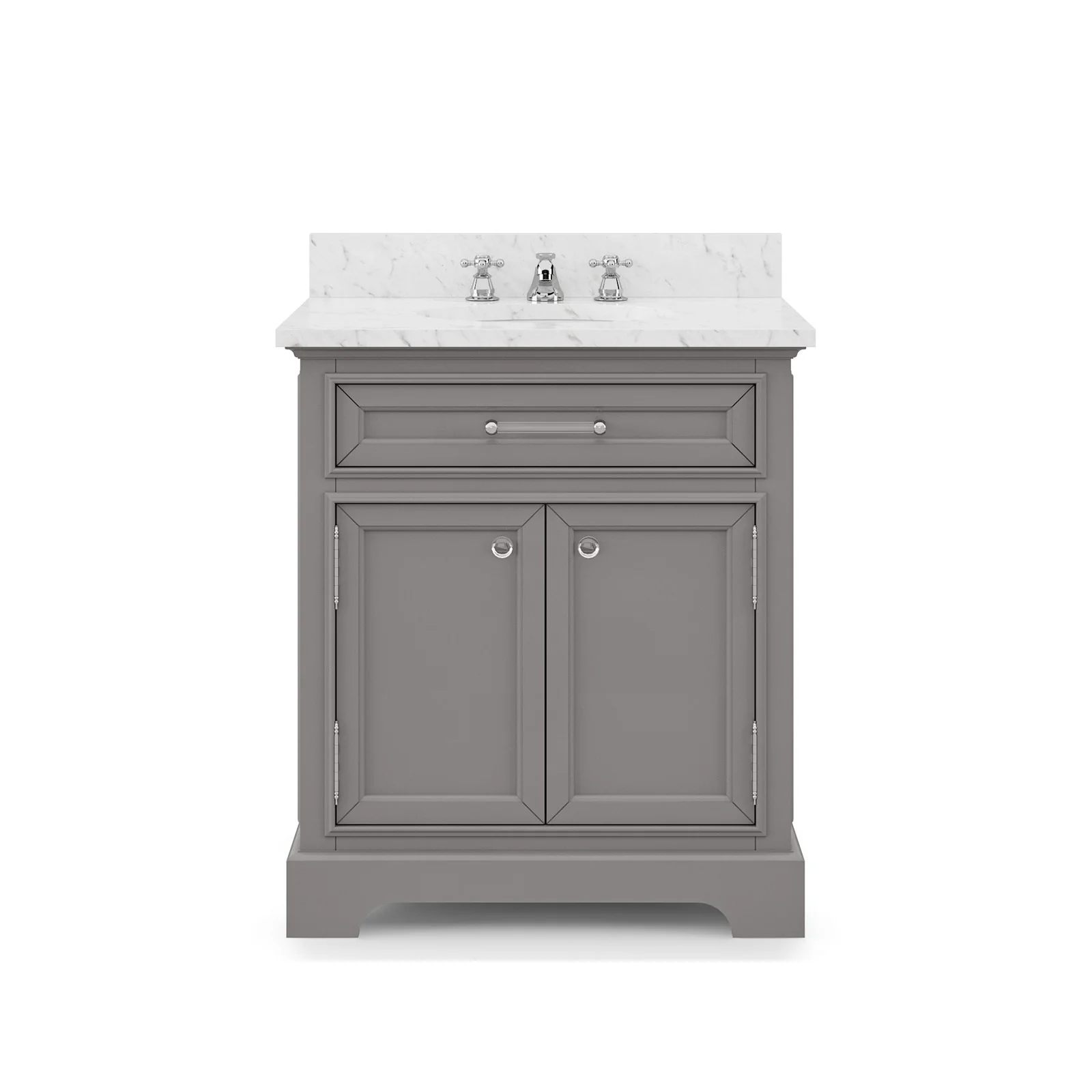 Water Creation Derby 30" Cashmere Grey Single Sink Bathroom Vanity With Faucet From The Derby Collection - Image 4