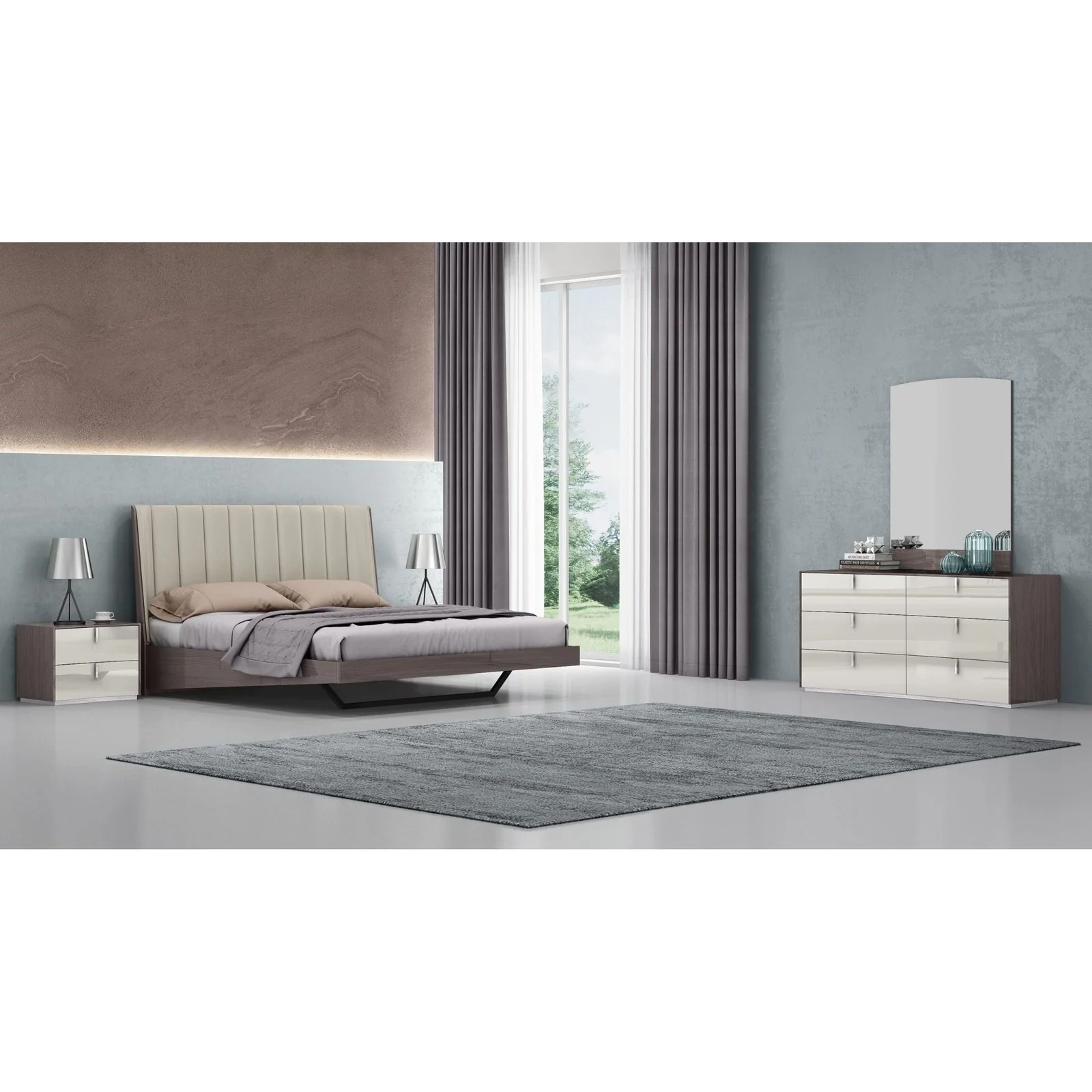 Whiteline Modern Living Berlin Queen Bed
