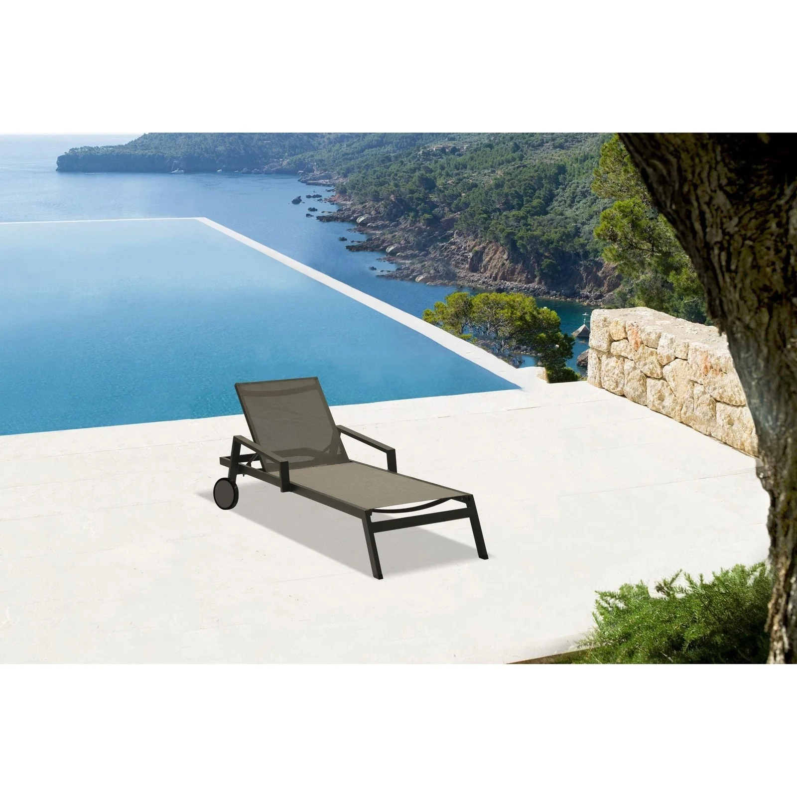 Whiteline Modern Living Bondi Outdoor Chaise - Image 6