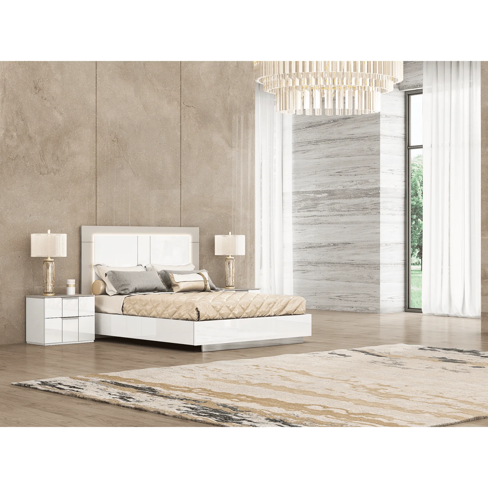 Whiteline Modern Living Daisy Queen Bed - Image 7