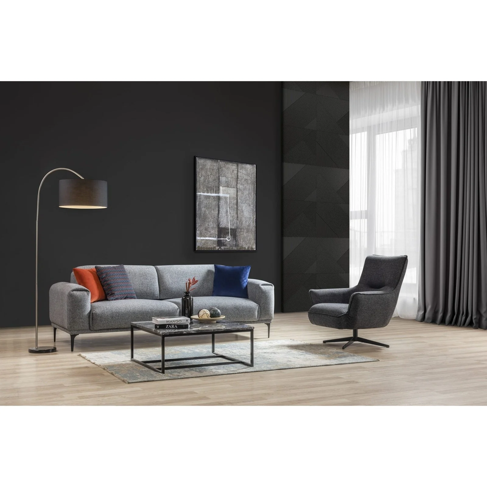 Whiteline Modern Living Fatsa Swivel Chair - Image 2