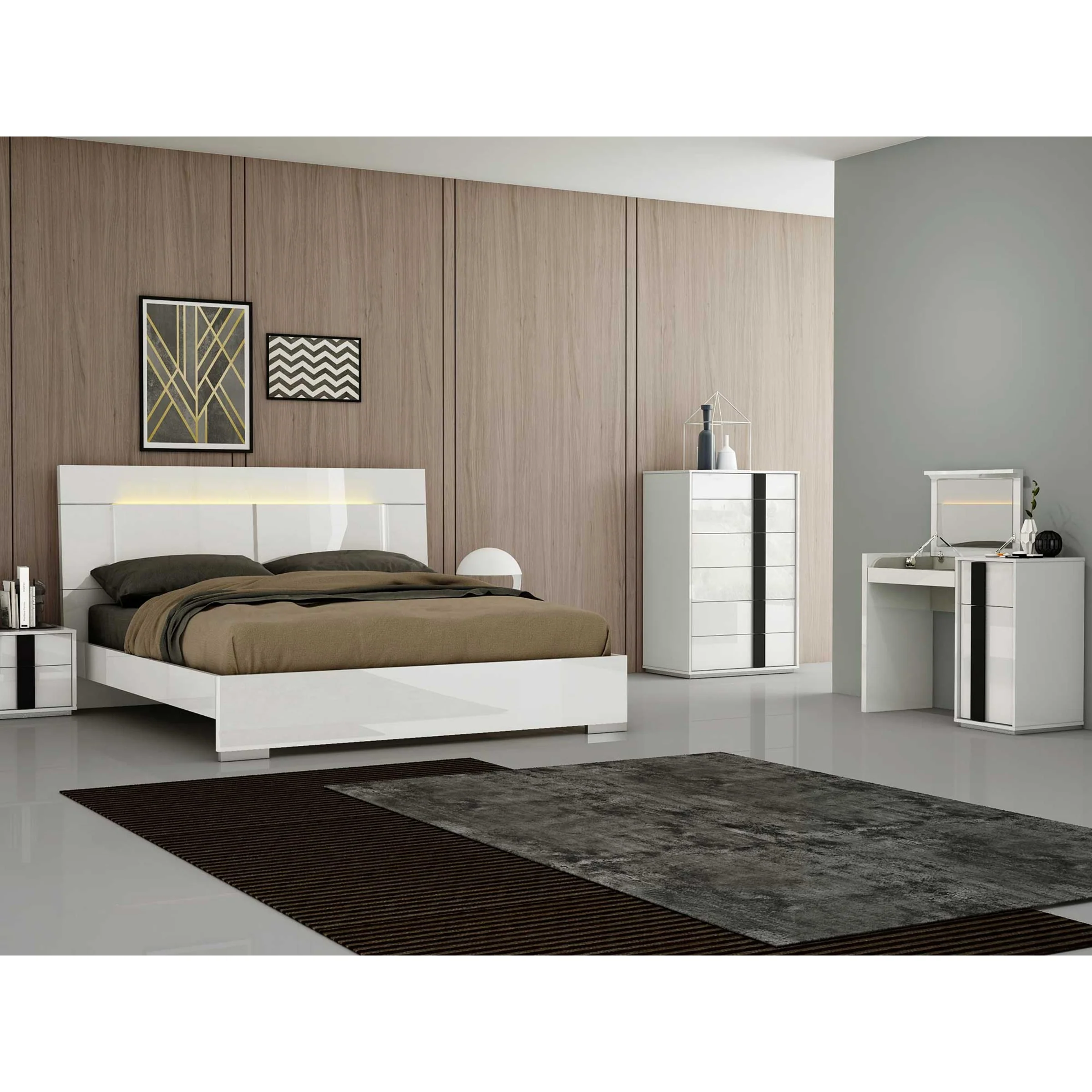 Whiteline Modern Living Kimberly Vanity Dresser - Image 3