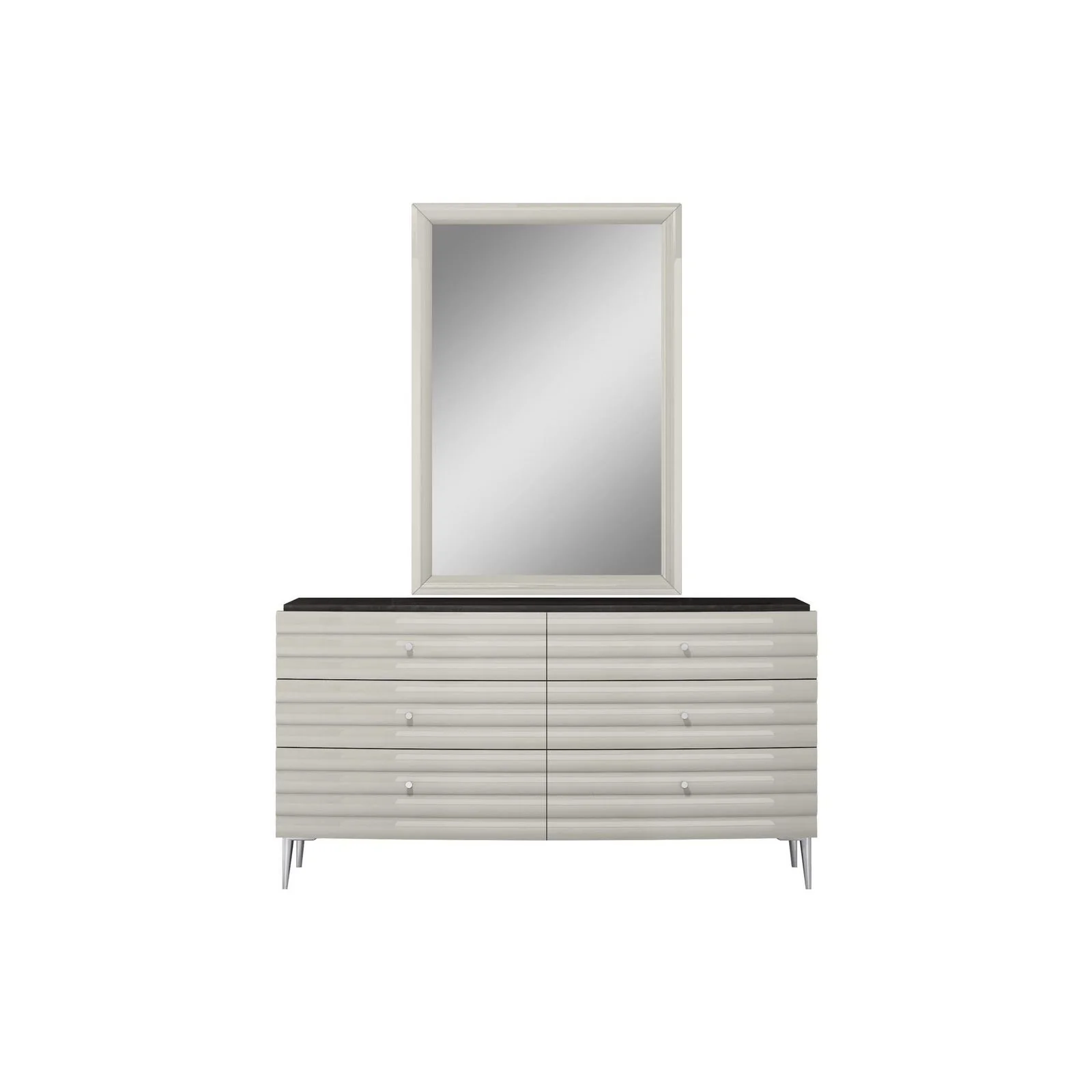 Whiteline Modern Living Pino Rectangular Mirror - Image 3
