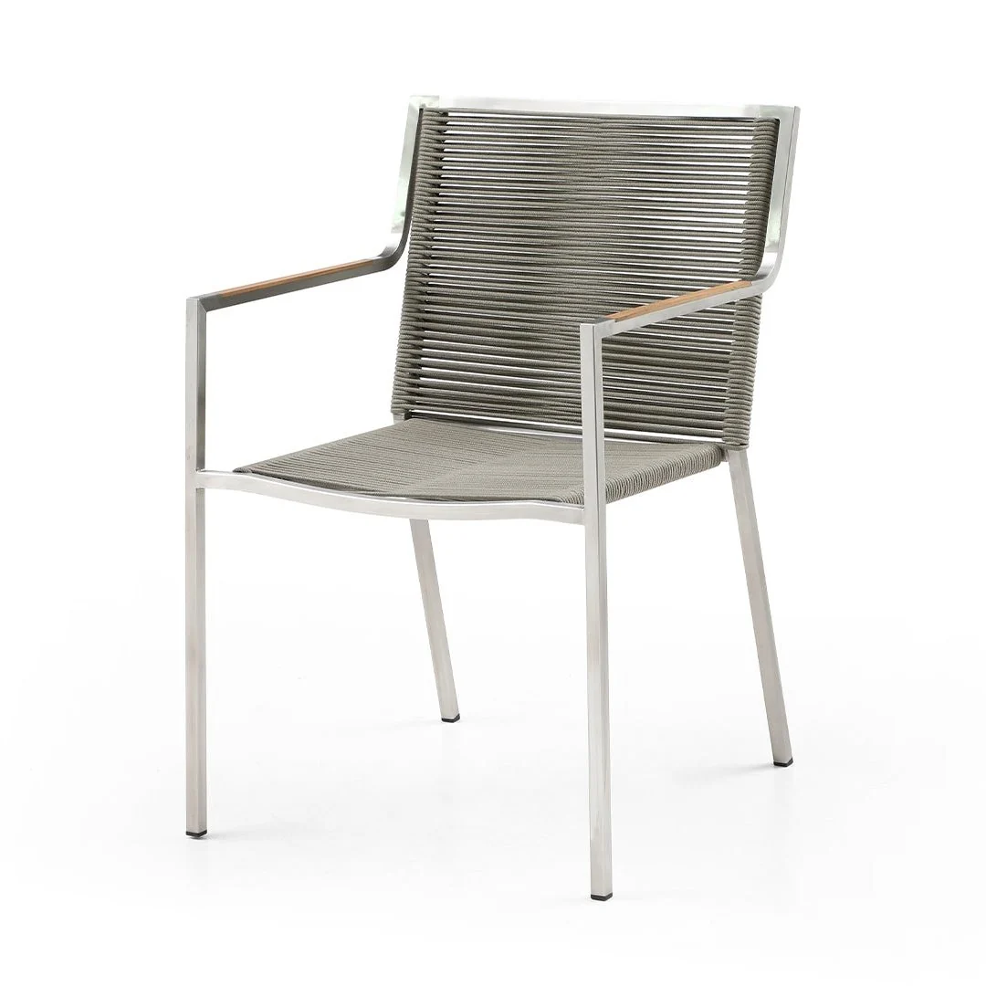 Whiteline Modern Living Rhea Outdoor Dining Armchair - Image 3