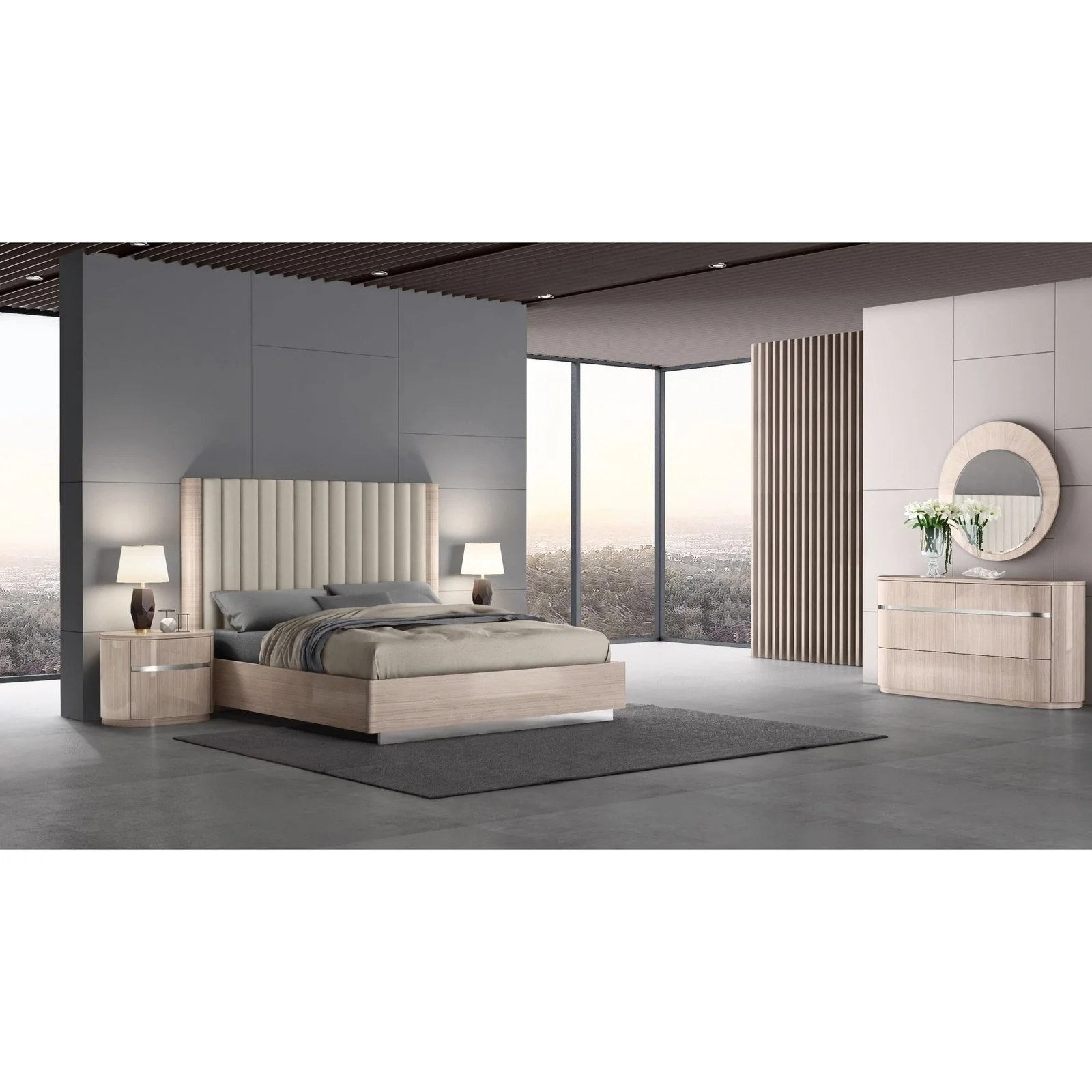Whiteline Modern Living Waves Queen Bed - Image 2