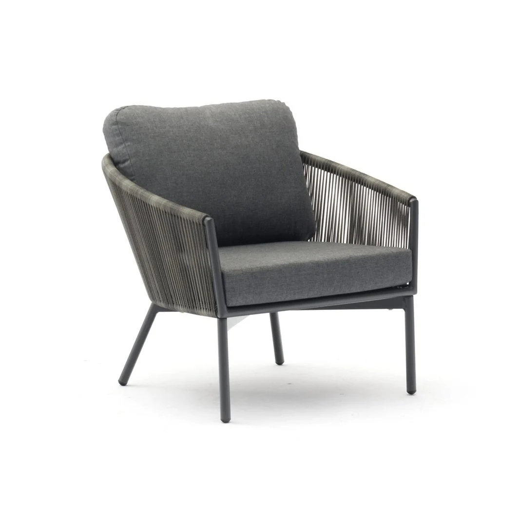 Whiteline Modern Living Yarrow Chair and Ottoman - Image 2