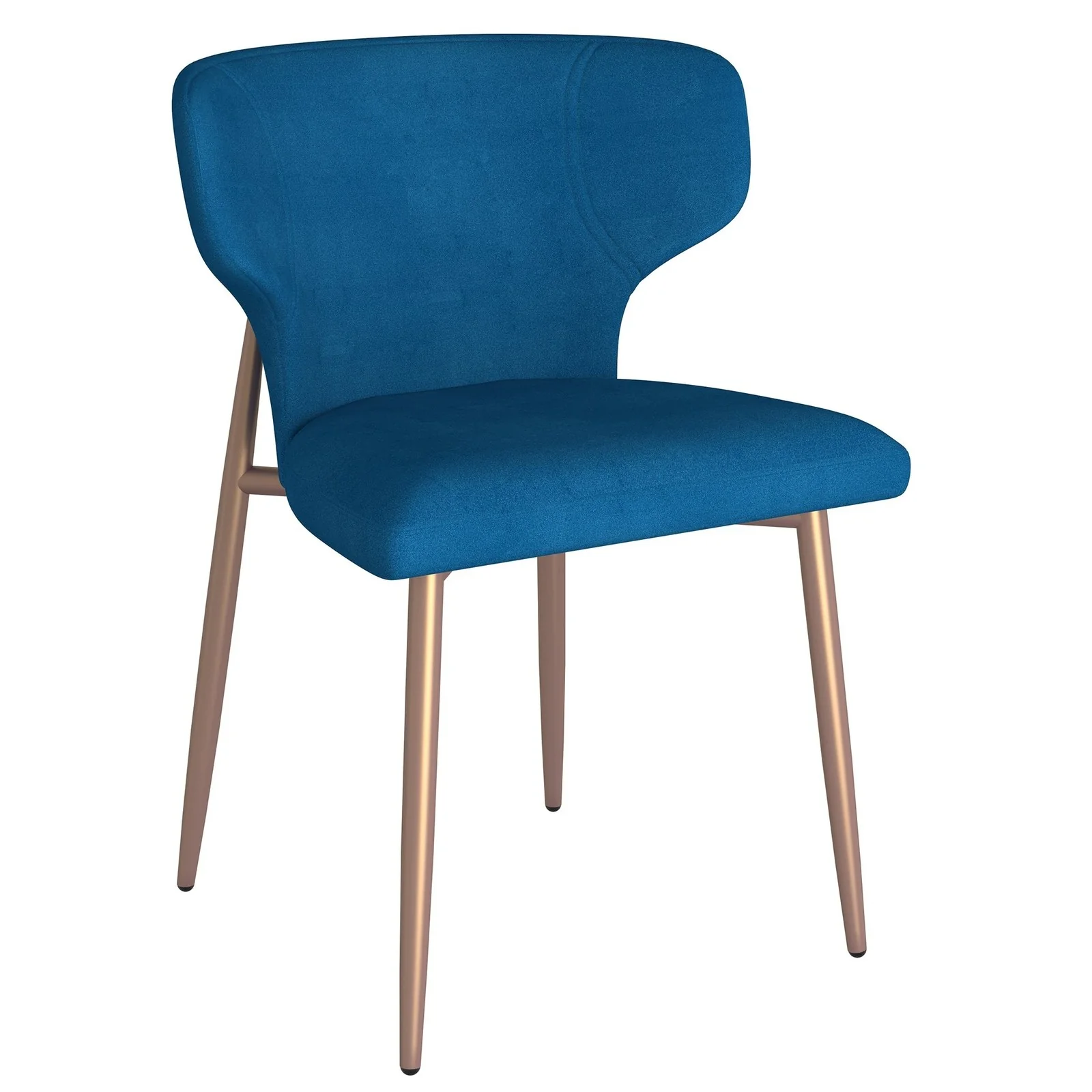 Worldwide Home Furnishings Akira-Side Chair-Blue Side Chair, Set Of 2 202-673BLU - Image 3
