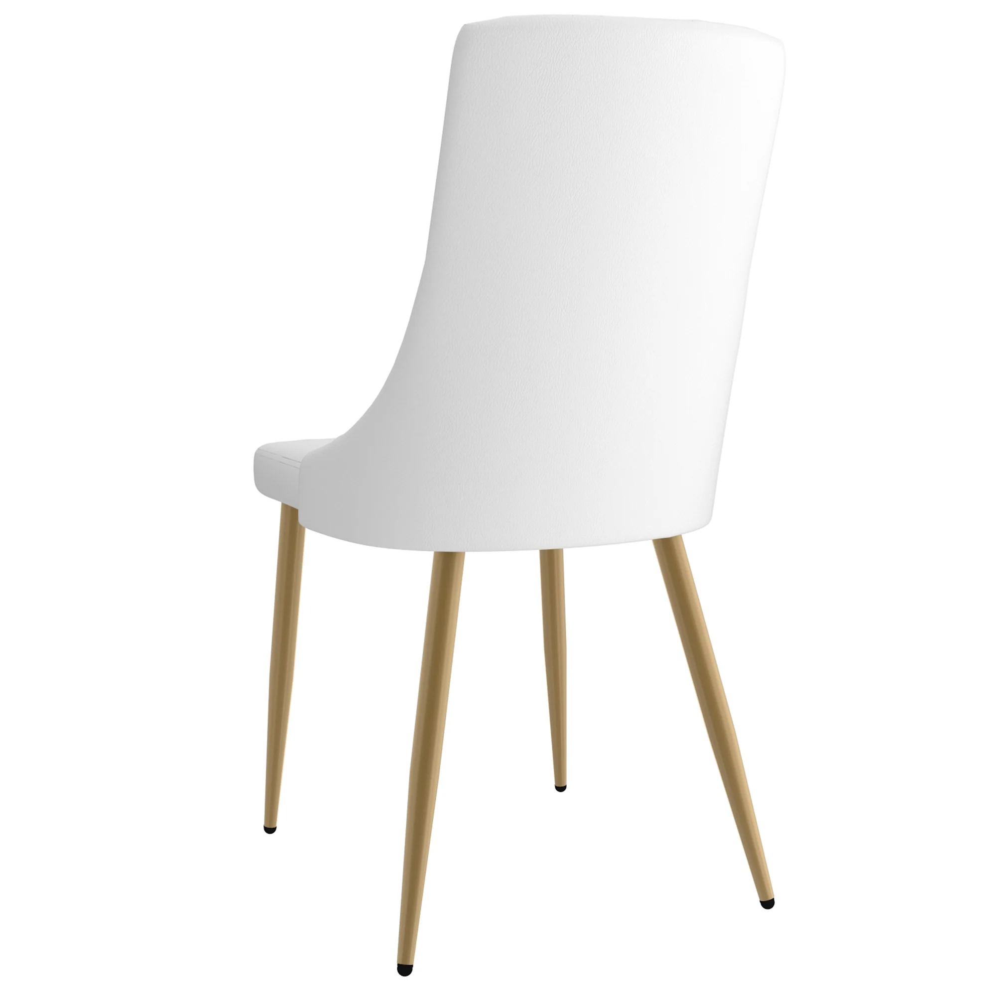 Worldwide Home Furnishings Antoine-Side Chair-White Side Chair, Set Of 2 202-573WT - Image 4