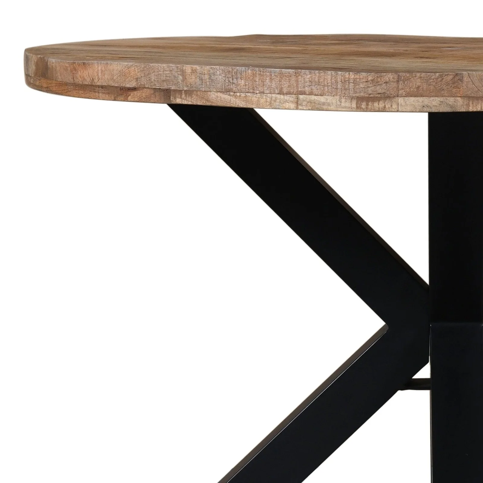 Worldwide Home Furnishings Arhan-Dining Table-Natural Round Dining Table 201-580NT - Image 2