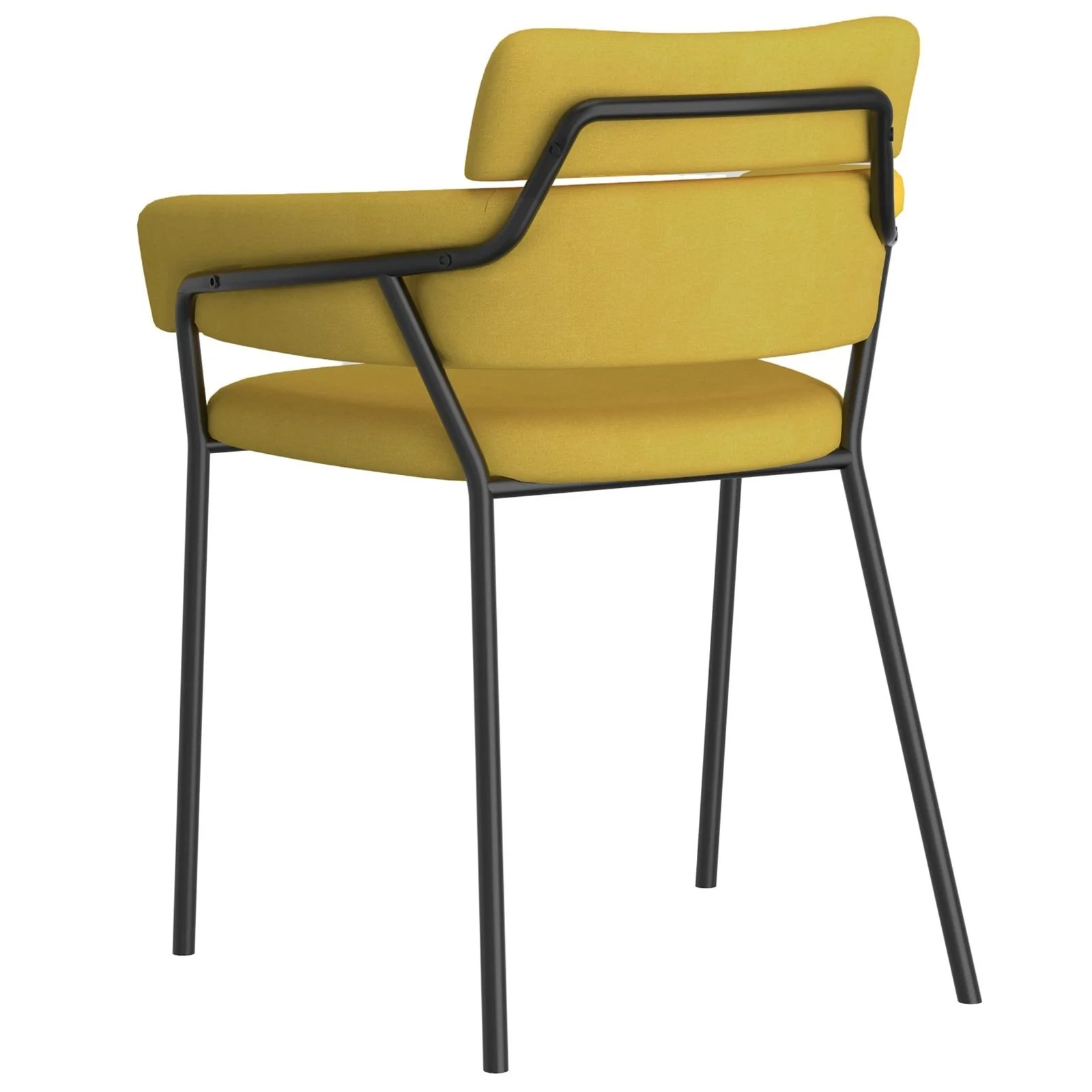 Worldwide Home Furnishings Axel-Side Chair-Mustard Side Chair, Set Of 2 202-674MUS - Image 4