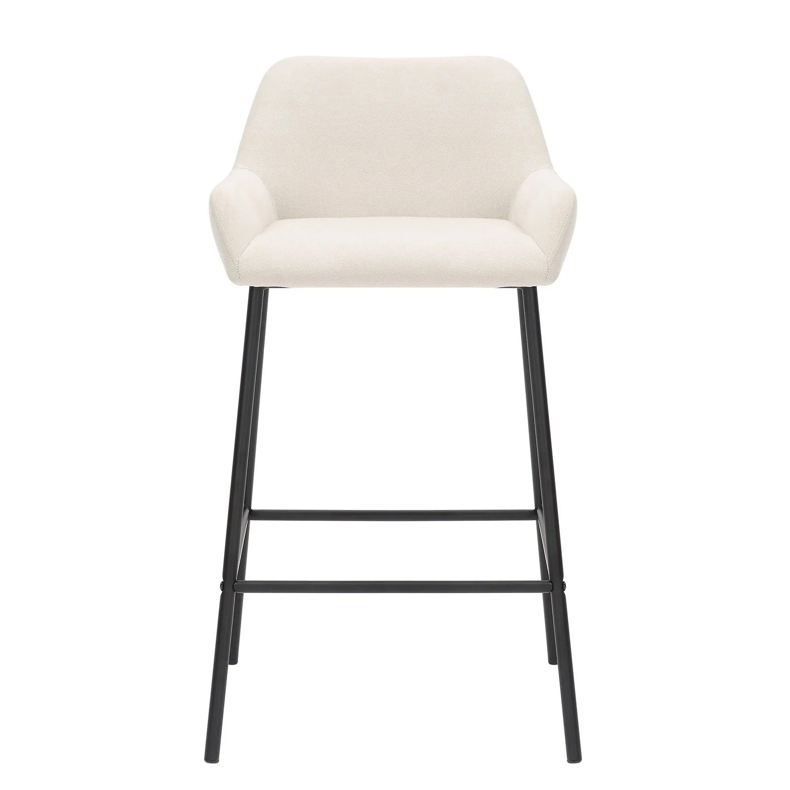 Worldwide Home Furnishings Baily-26'' Counter Stool-Beige Fabric 26" Counter Stool, Fabric, Set Of 2 203-541BEG - Image 6