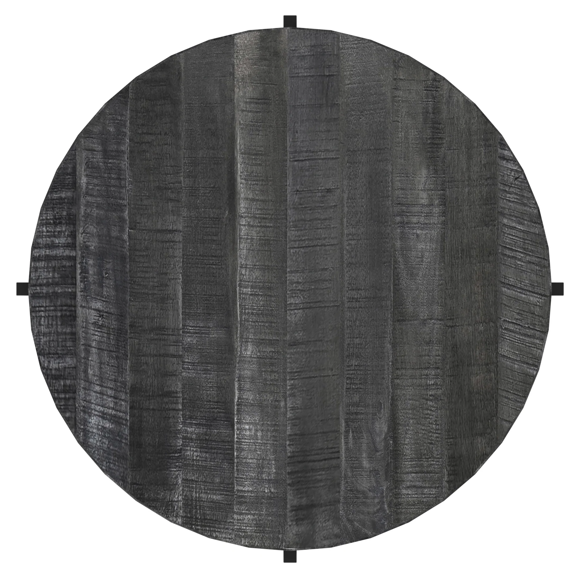 Worldwide Home Furnishings Blox-Coffee Table-Grey Round Coffee Table 301-528GY - Image 7