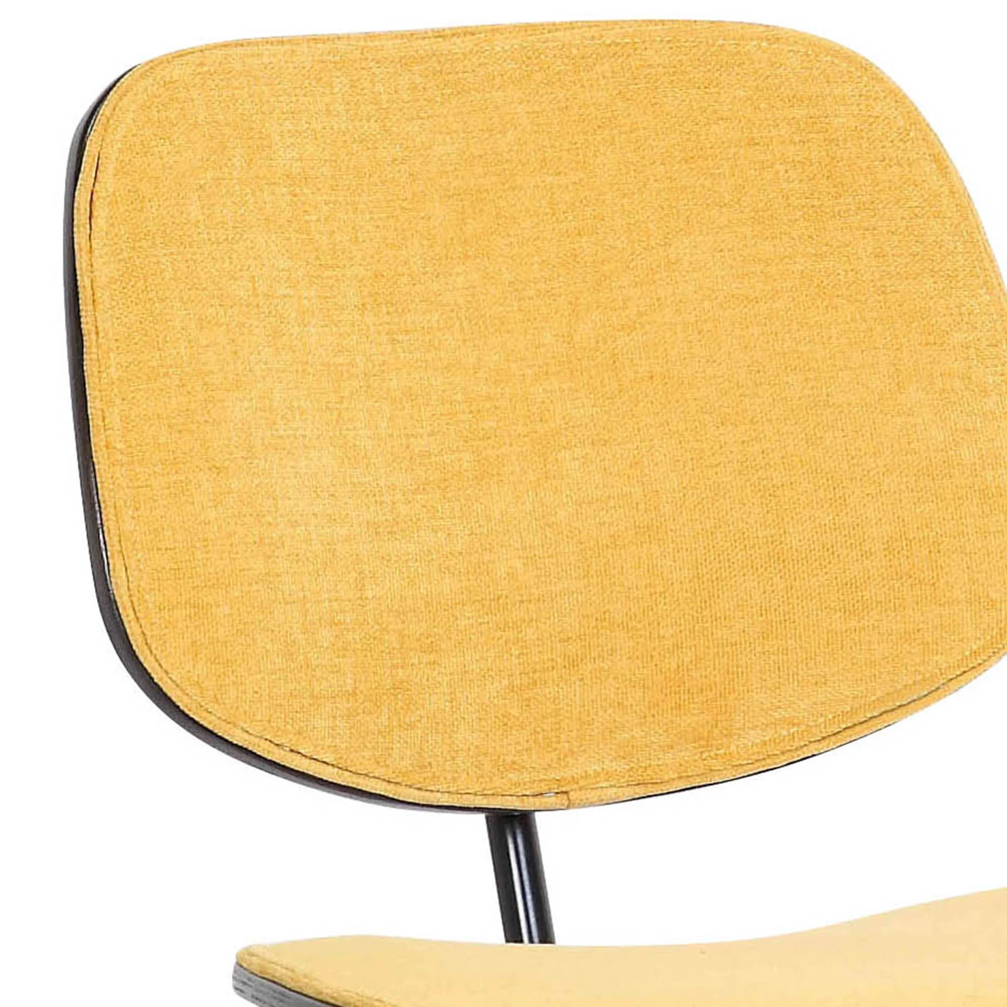 Worldwide Home Furnishings Capri-Side Chair-Mustard Side Chair, Set Of 2 202-591MUS - Image 7