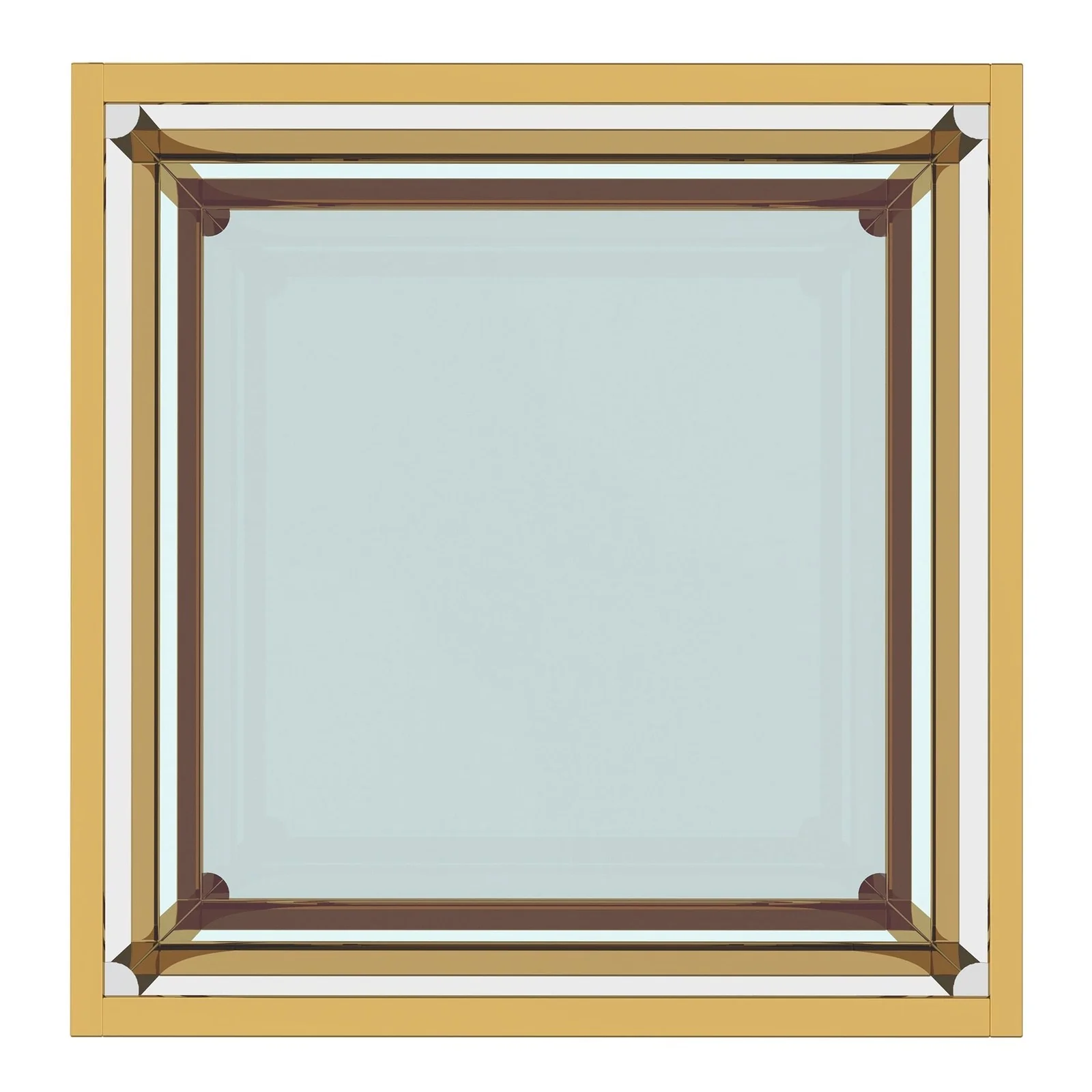 Worldwide Home Furnishings Casini-Coffee Table Large-Gold Large Square Coffee Table 301-632GL_L - Image 4