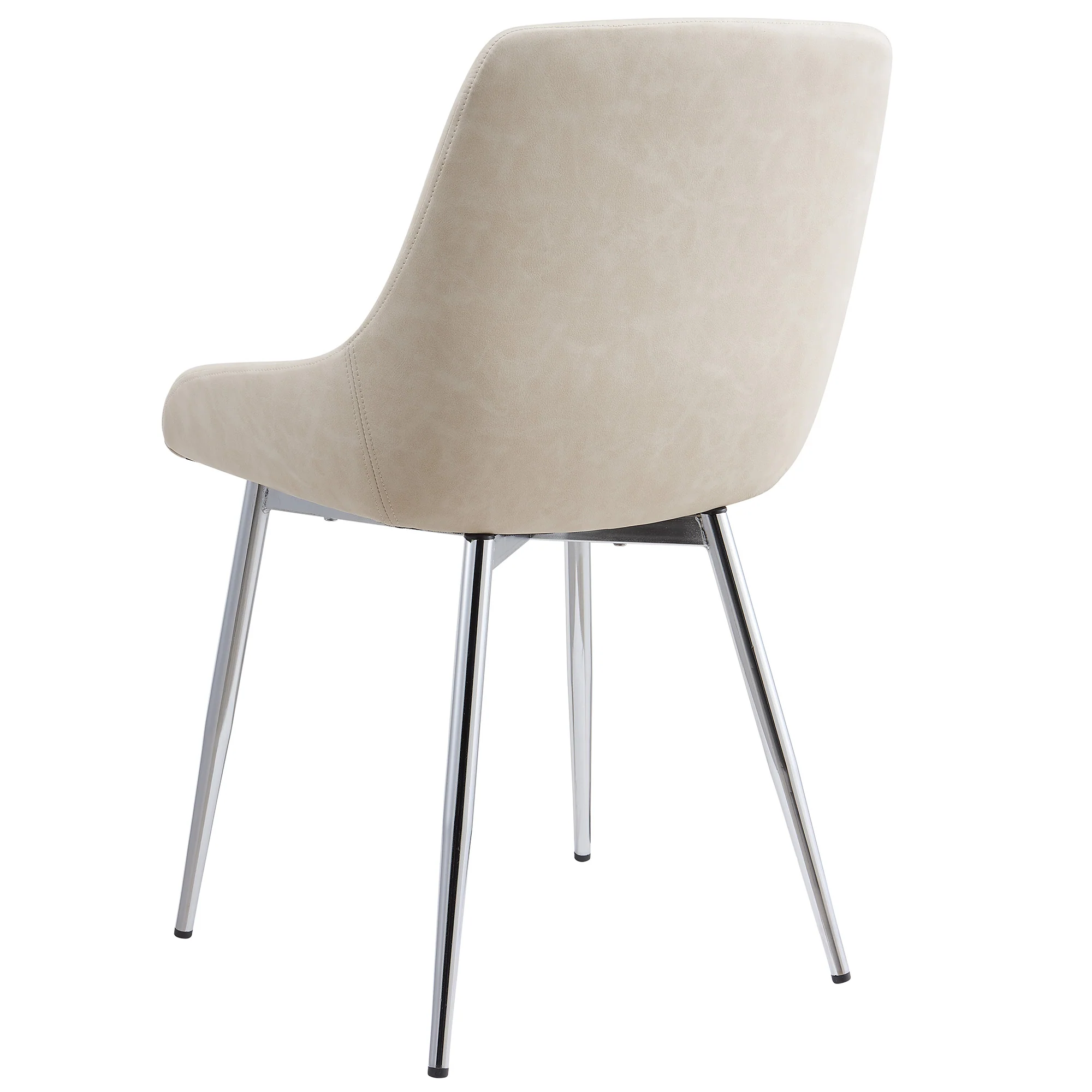 Worldwide Home Furnishings Cassidy-Side Chair Pu-Ivory Side Chair, Faux Leather, Set Of 2 202-330IV - Image 5