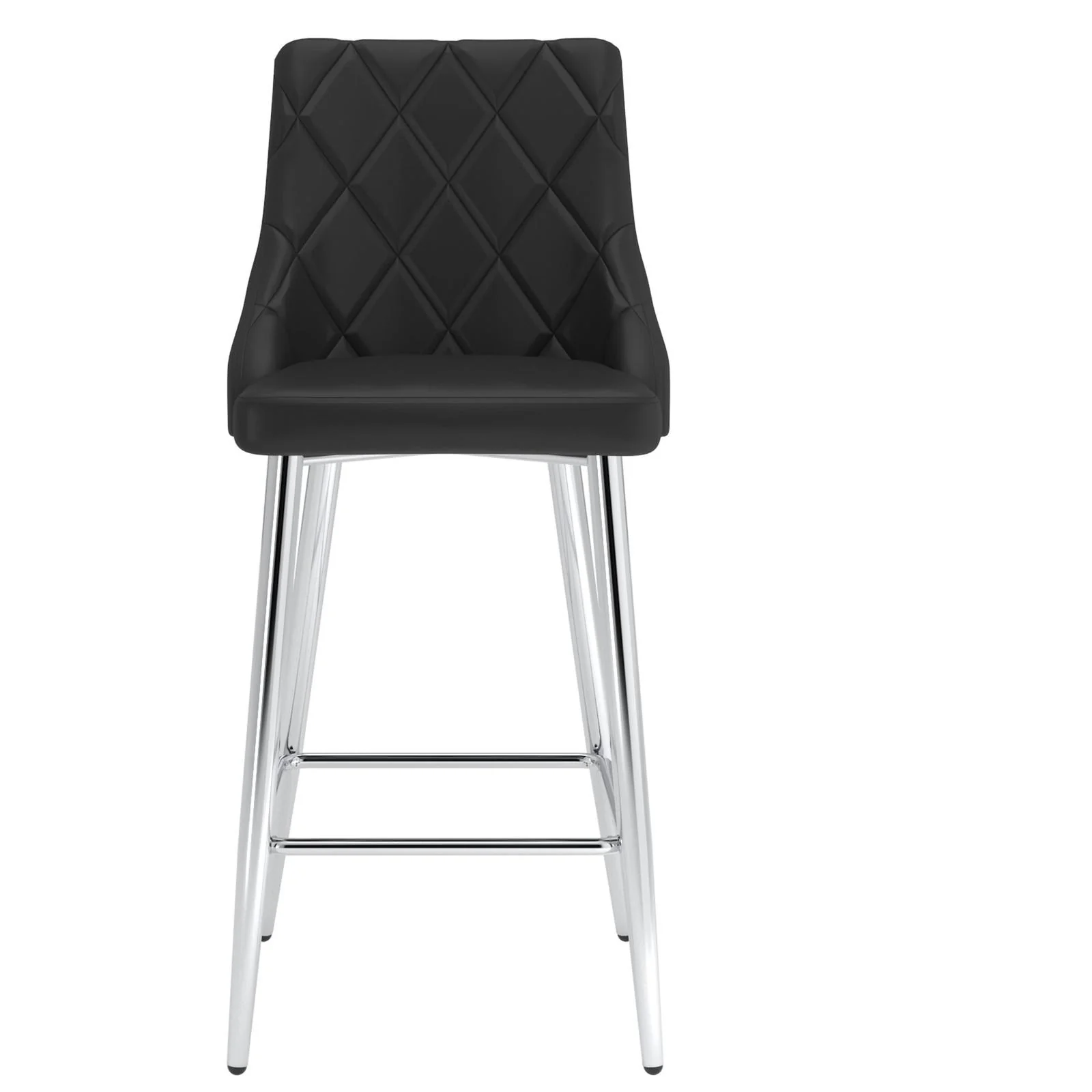 Worldwide Home Furnishings Devo-26'' Counter Stool-Black 26" Counter Stool, Set Of 2 203-087BK - Image 5