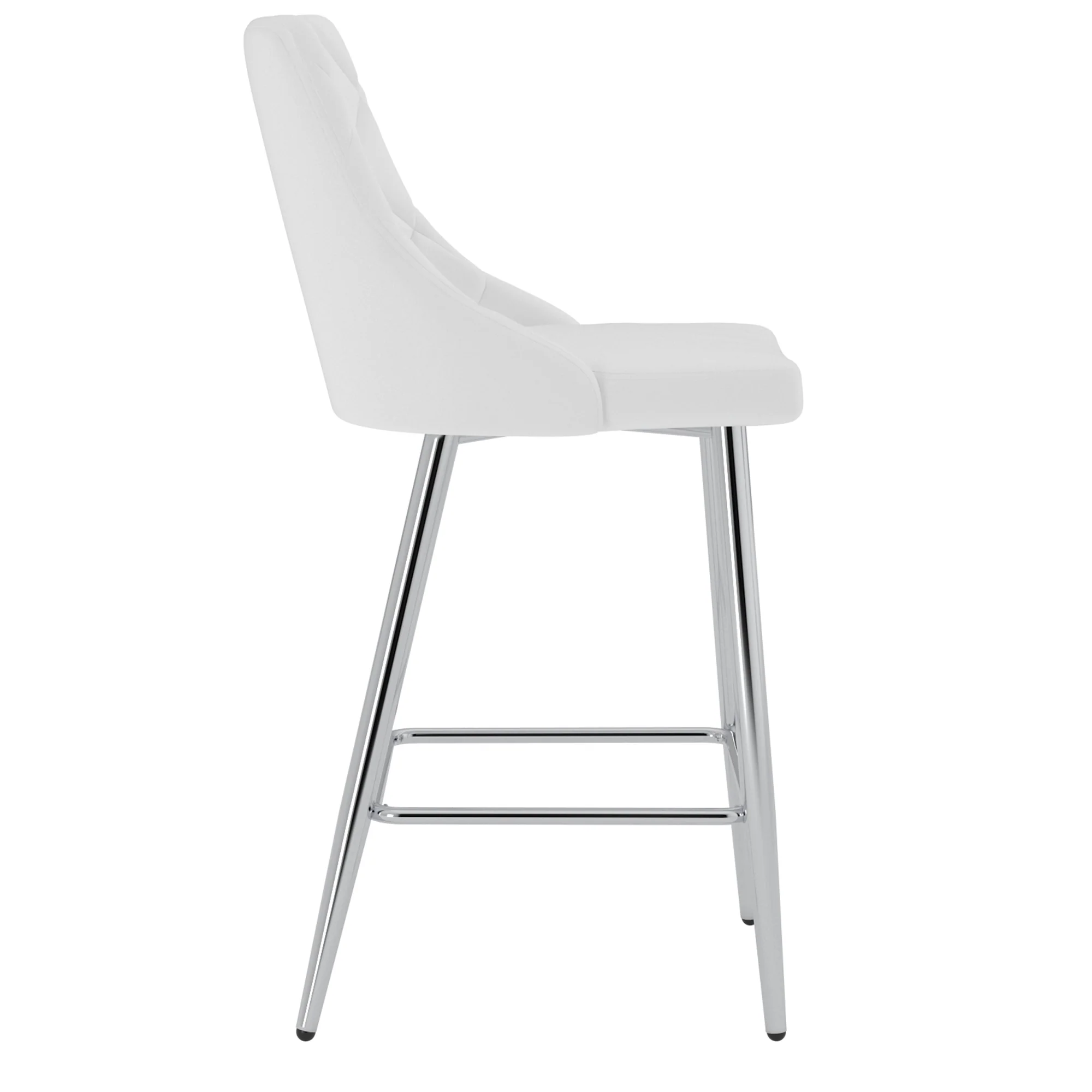 Worldwide Home Furnishings Devo-26'' Counter Stool-White 26" Counter Stool, Set Of 2 203-087WT - Image 6