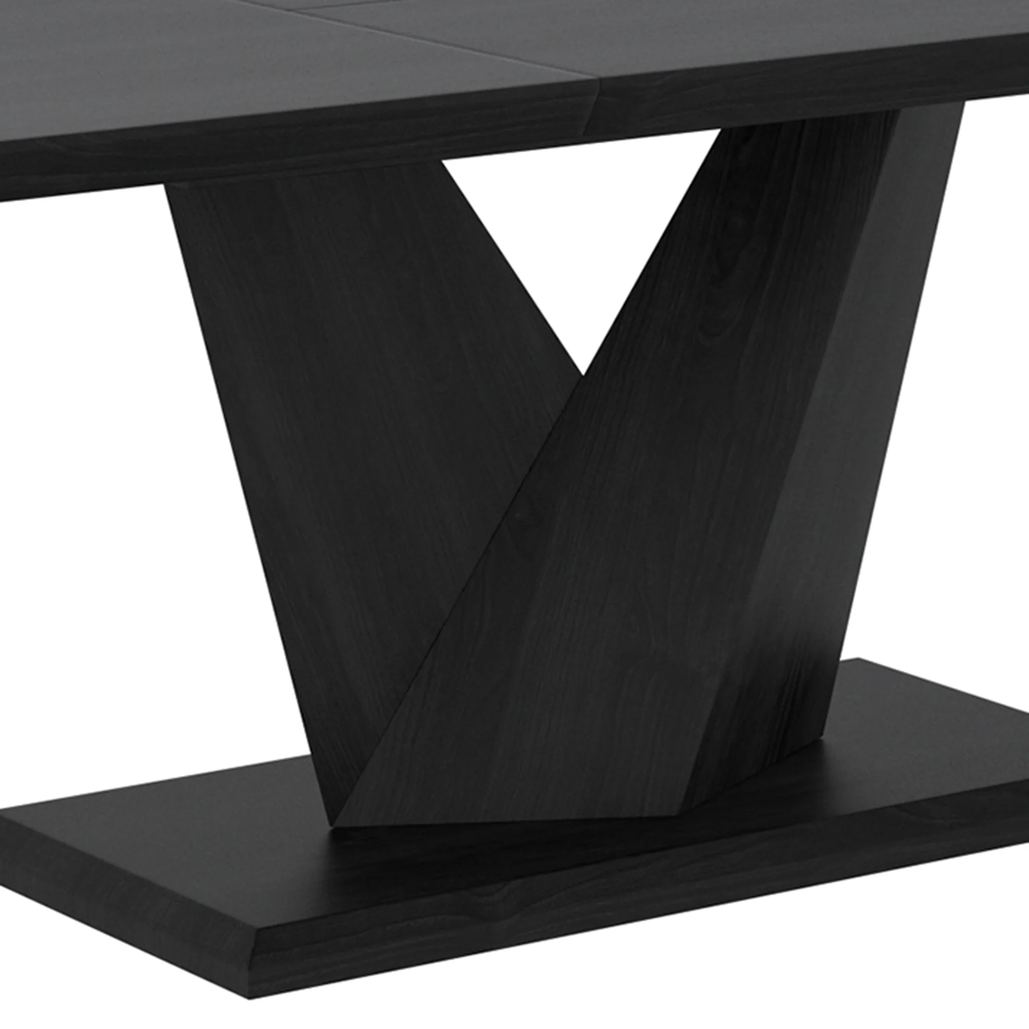 Worldwide Home Furnishings Eclipse Blk_Akira Blu-7pc Dining Set 7pc Dining Set 207-860BLK_673BLU - Image 4