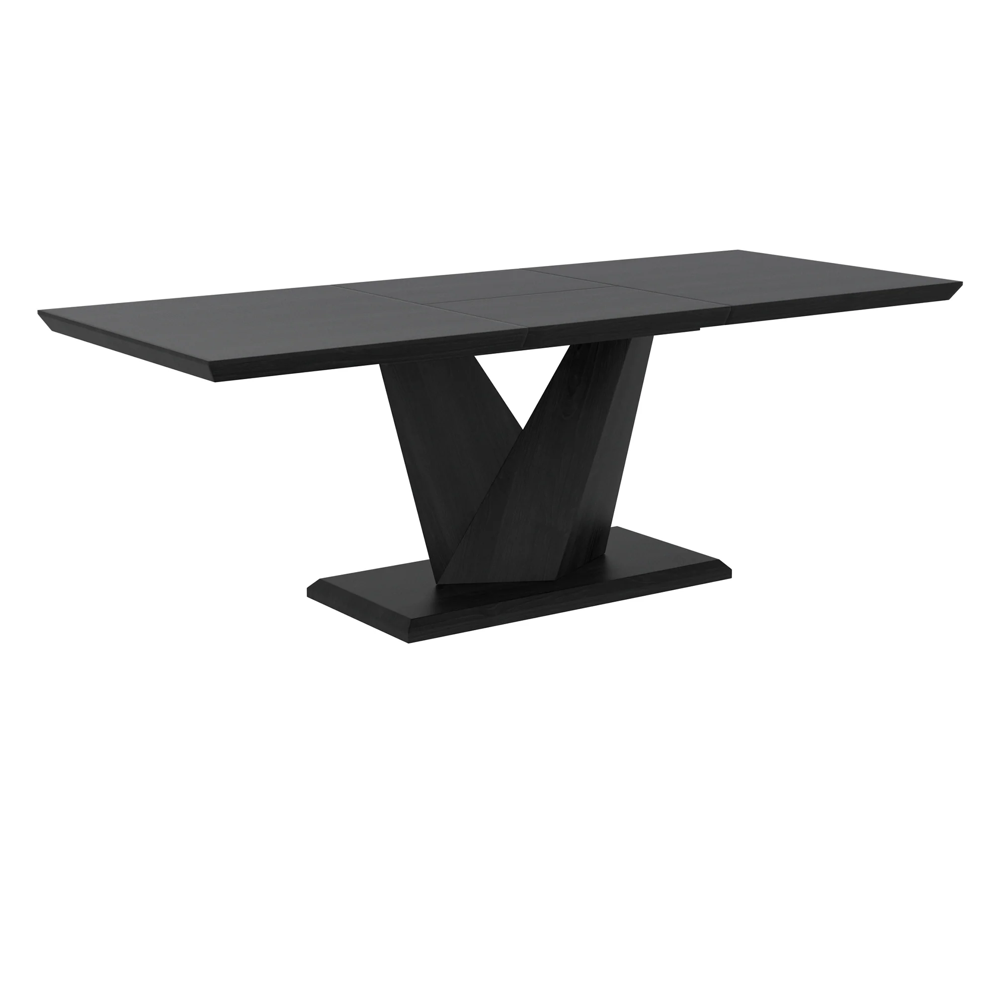 Worldwide Home Furnishings Eclipse Blk_Xander Lg-7pc Dining Set 7pc Dining Set 207-860BLK_620LG - Image 2