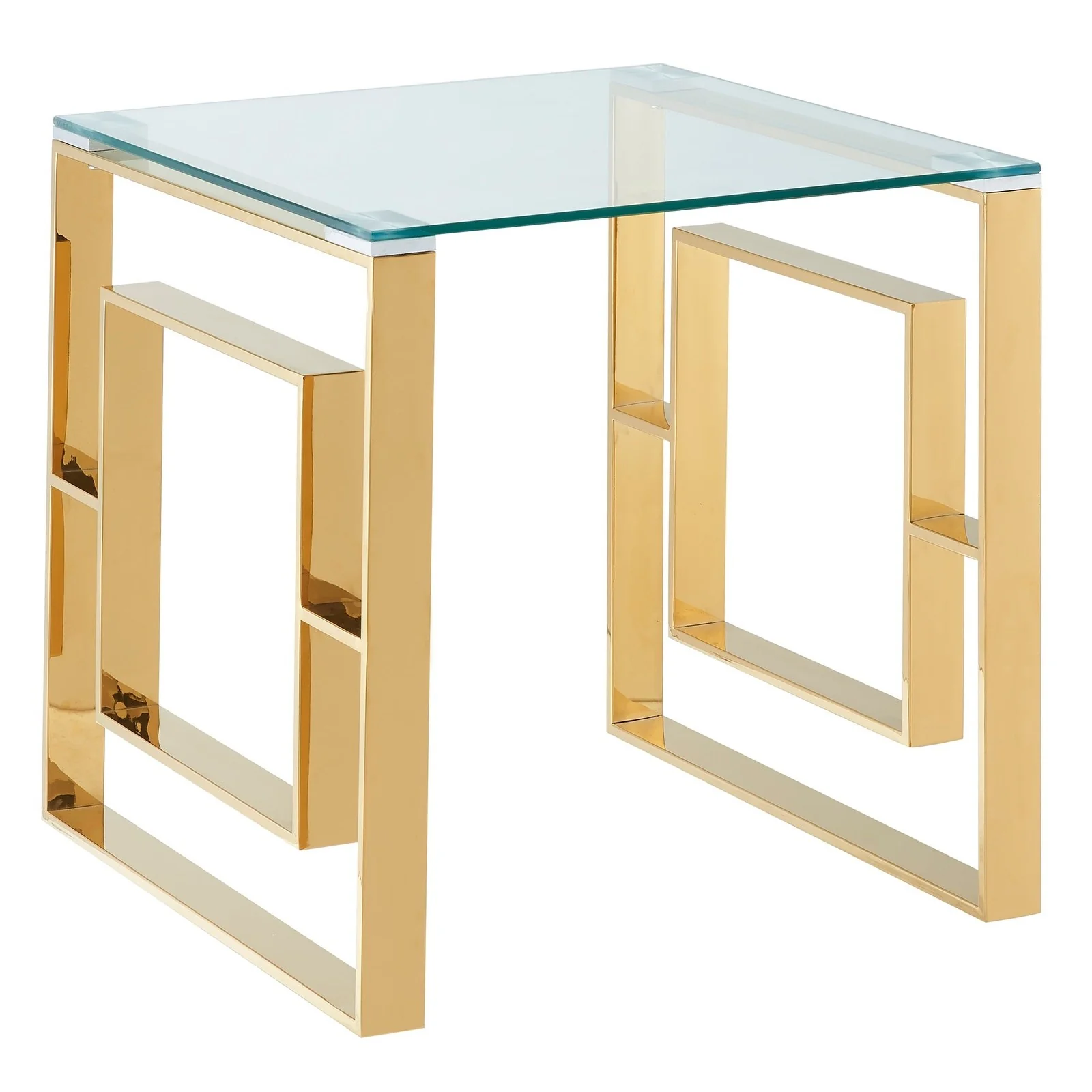 Worldwide Home Furnishings Eros-Accent Table-Gold Accent Table 501-482GL - Image 2