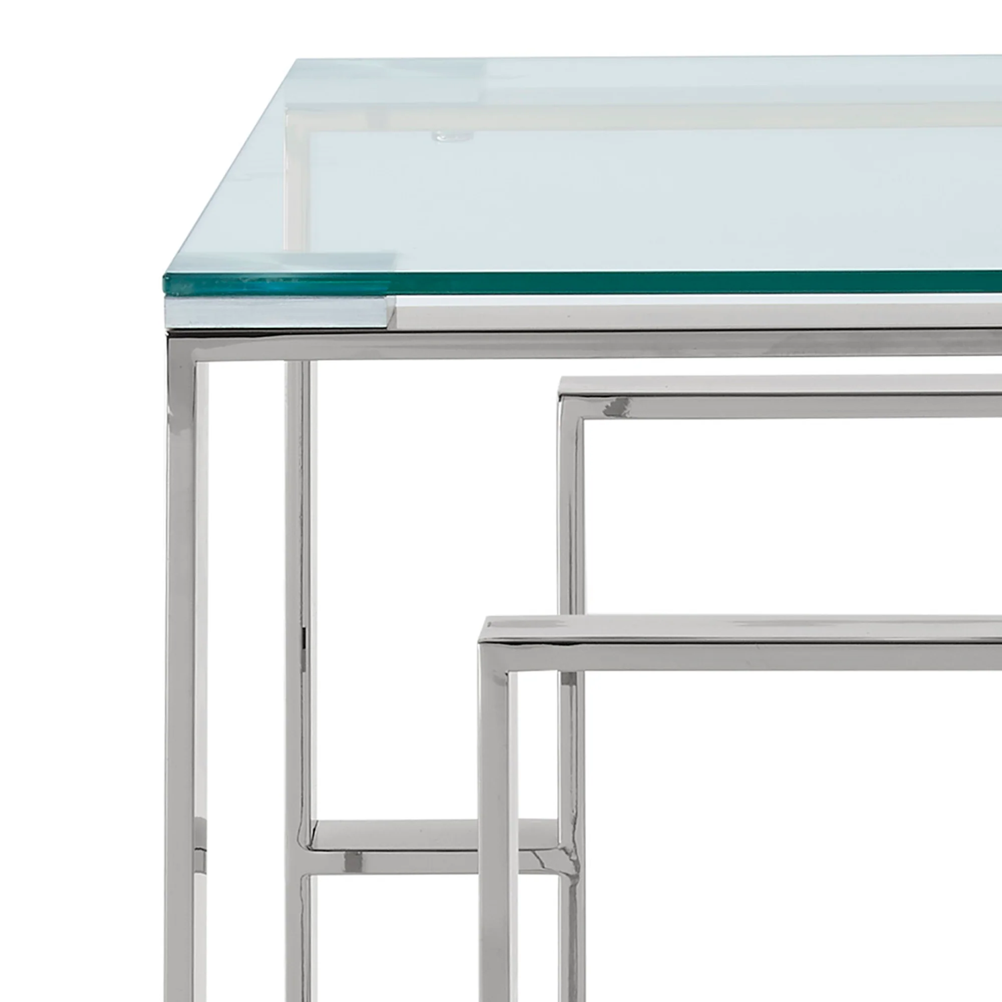Worldwide Home Furnishings Eros-Accent Table-Silver Accent Table 501-482CH - Image 6