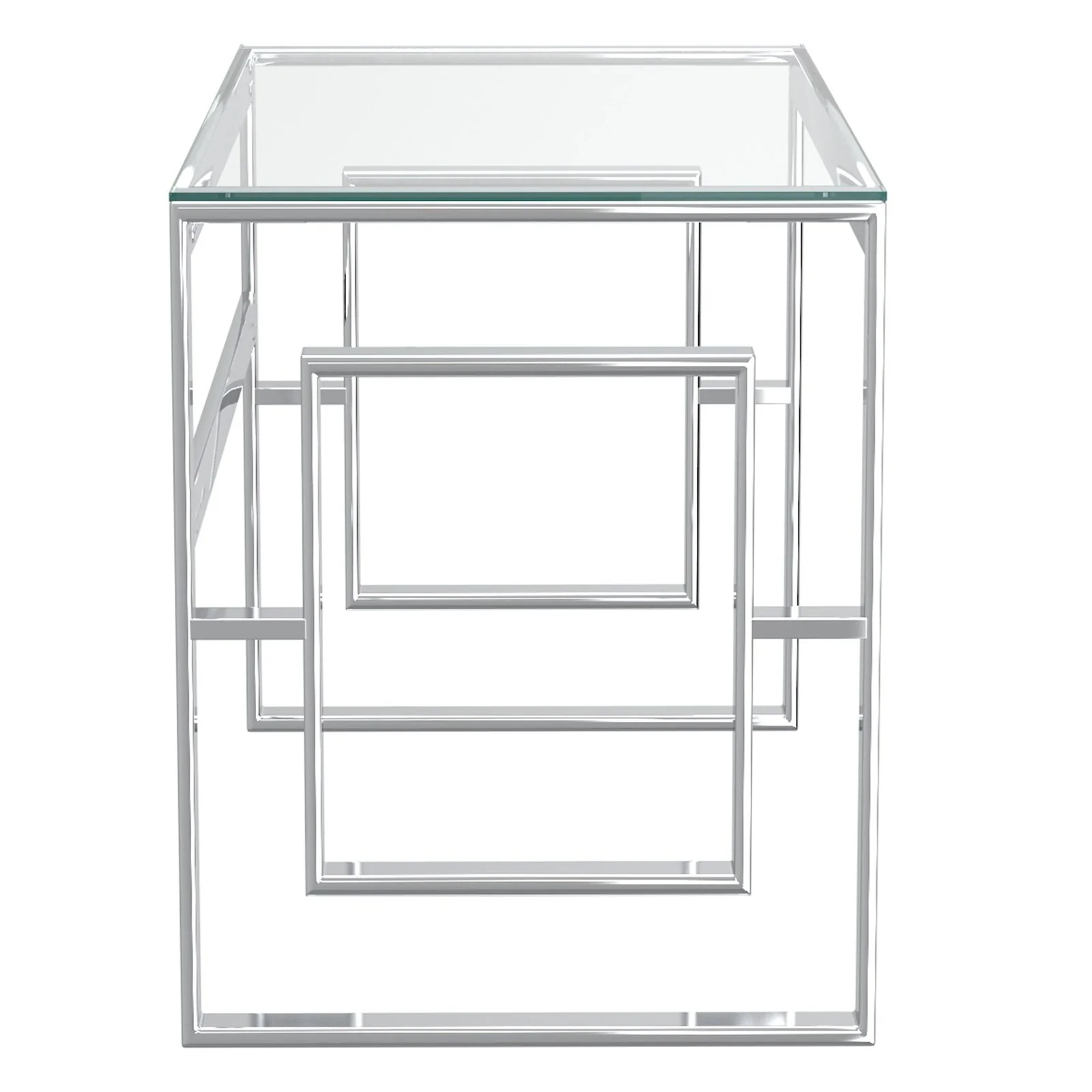 Worldwide Home Furnishings Eros-Desk-Silver Desk 801-482CH - Image 3